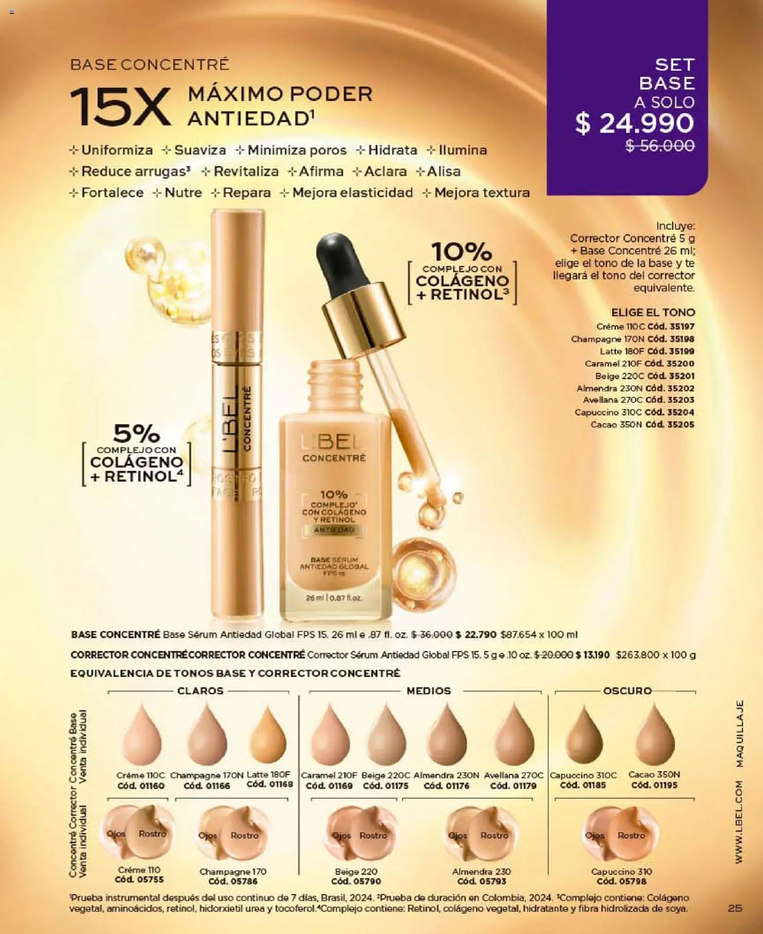 Catálogo L'Bel Campaña 10 │ válido desde el 01.06.2026 | Página: 25 | Productos: Cacao, Maquillaje, Corrector, Té