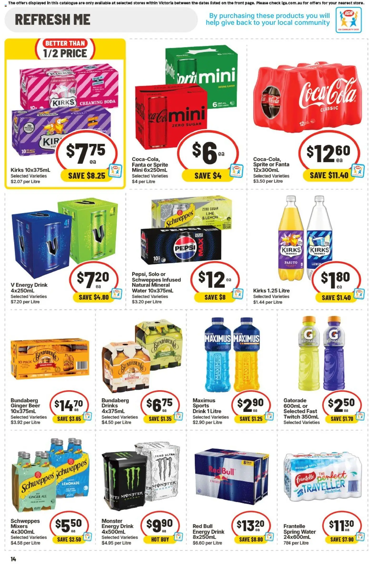 IGA catalogue - valid from 05/08/2026 | Page: 13 | Products: Ginger, Pepsi, Lemon, Lime