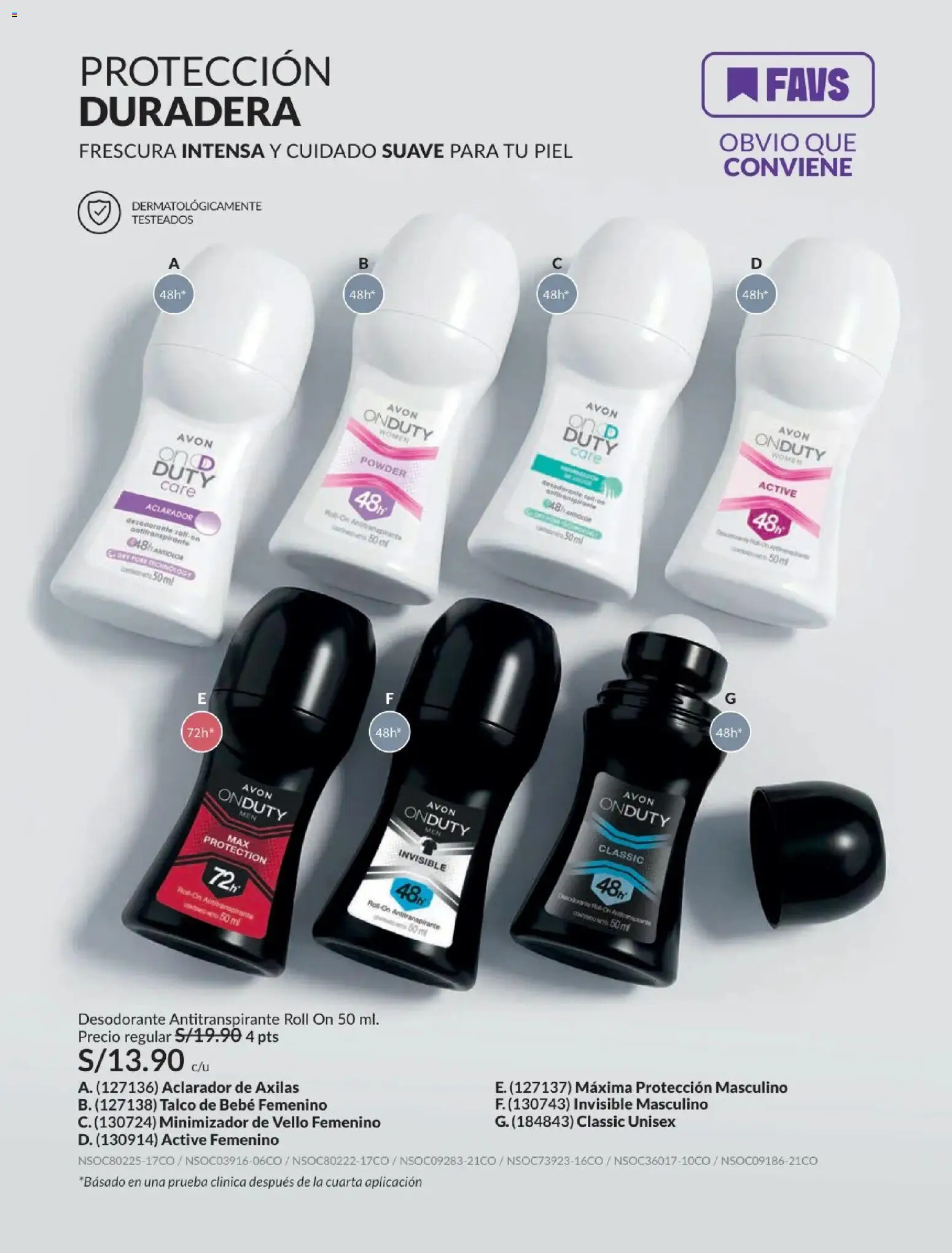 Catálogo Avon válido desde 24.05.2026 | Página: 160 | Productos: Desodorante, Antitranspirante