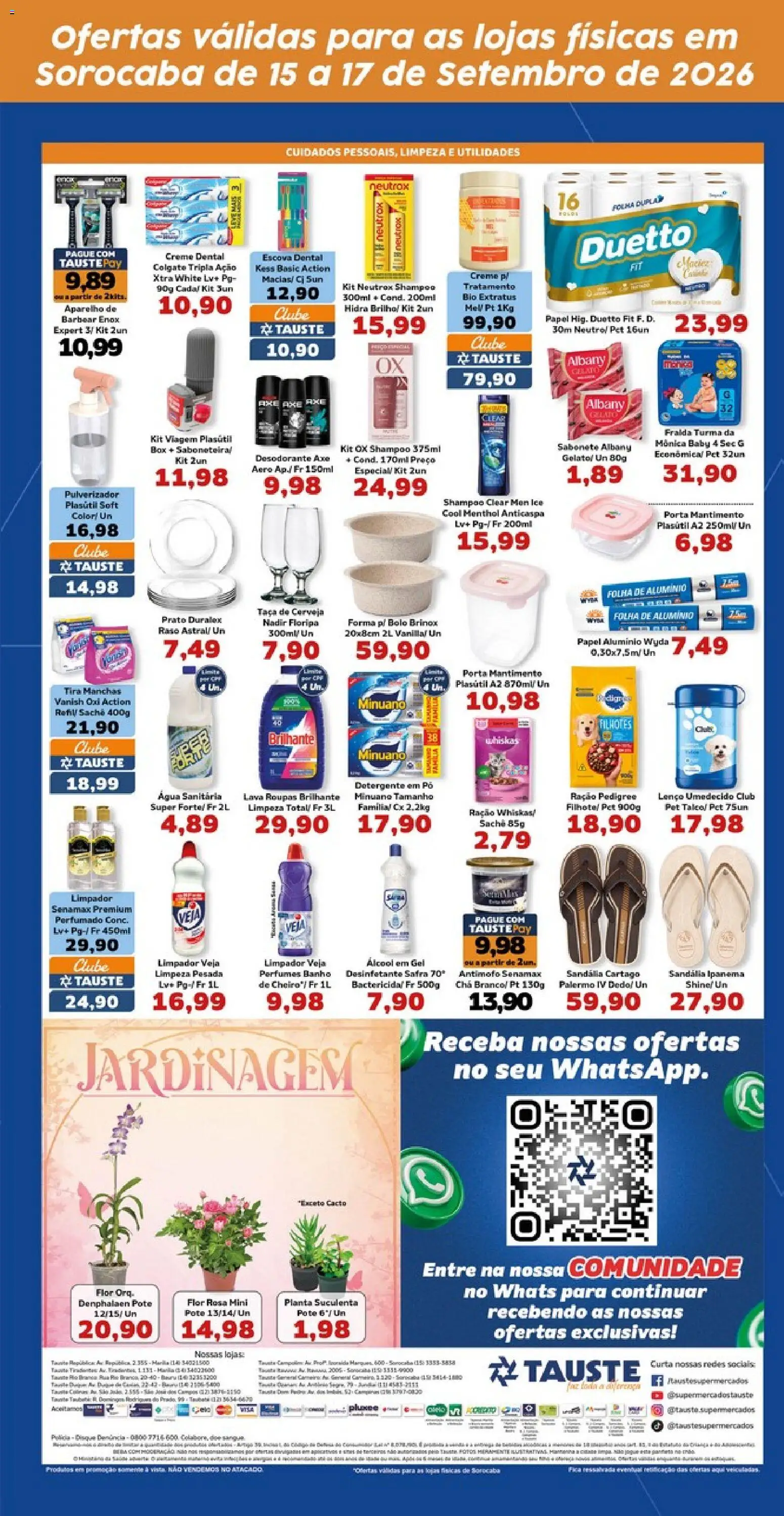 Tauste Folheto - válido de 15/09/2026 | Página: 5 | Produtos: Pó, Cerveja, Bolo, Ração
