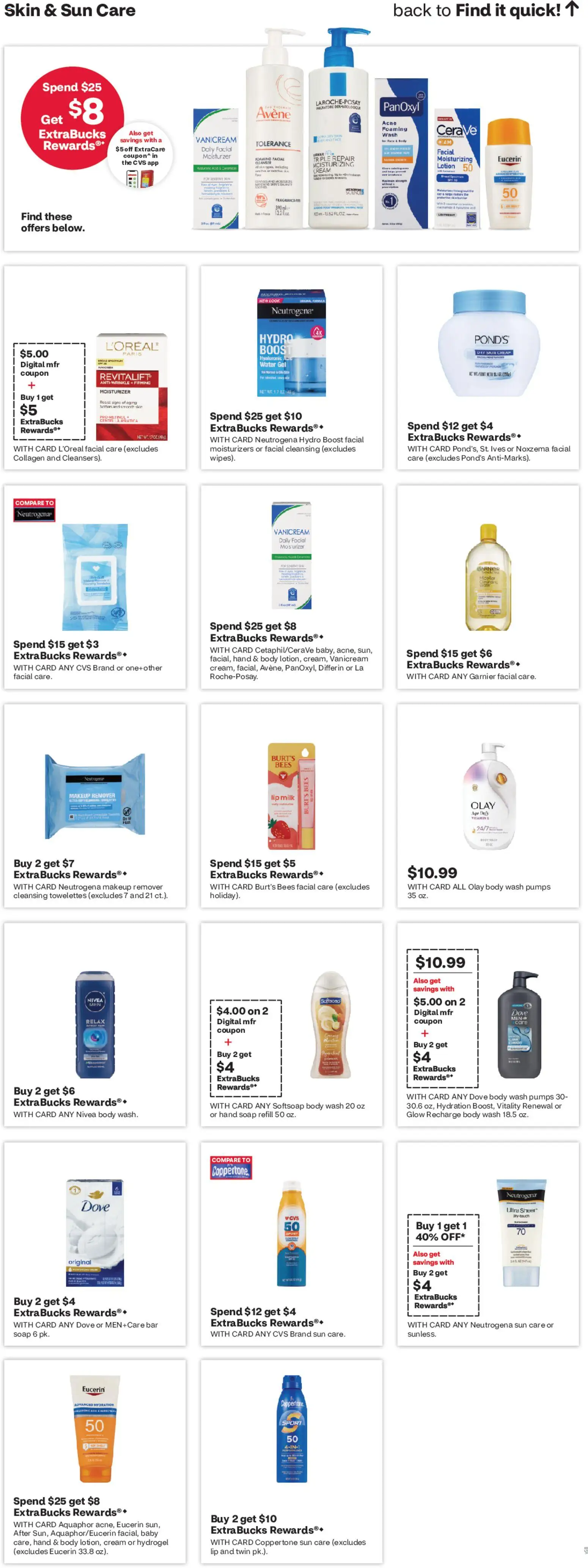 CVS Pharmacy Weekly Ad - MI - valid from 07.06.2026 | Page: 13 | Products: Makeup Remover, Milk, Cream, Water