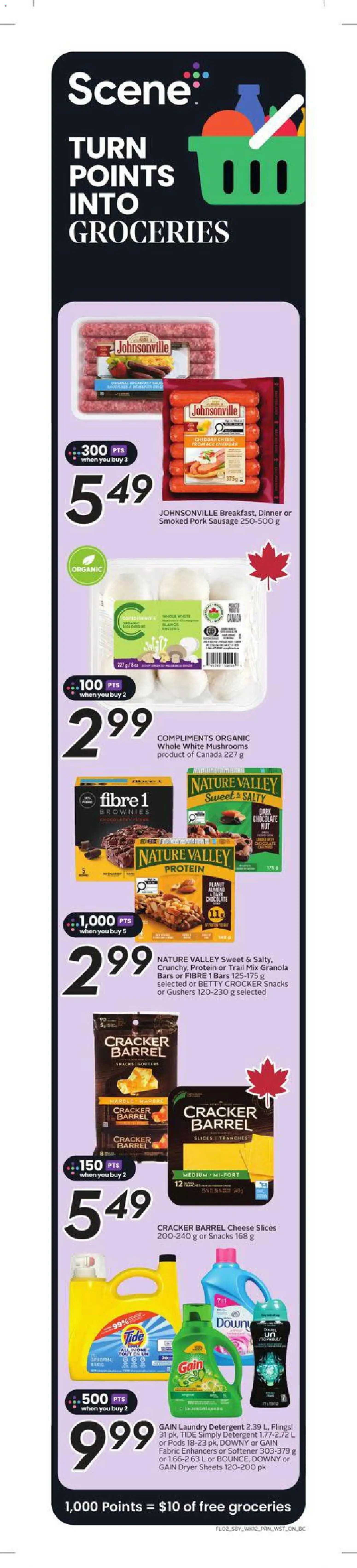 Safeway flyer valid from Jul 16, 2026 | Page: 3 | Products: Mushrooms, Snacks, Chocolate, Protein