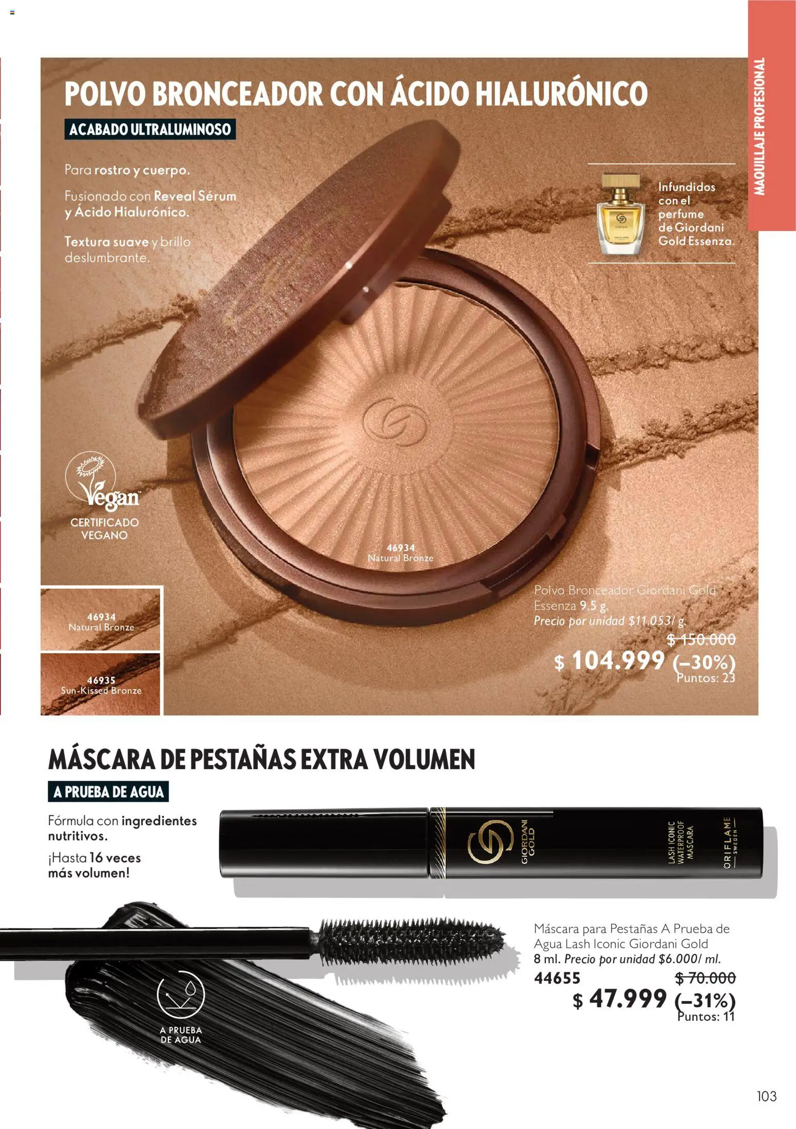 Oriflame revista - valida desde el 11/07/2026 | Página: 103 | Productos: Agua, Serum, Perfume, Maquillaje
