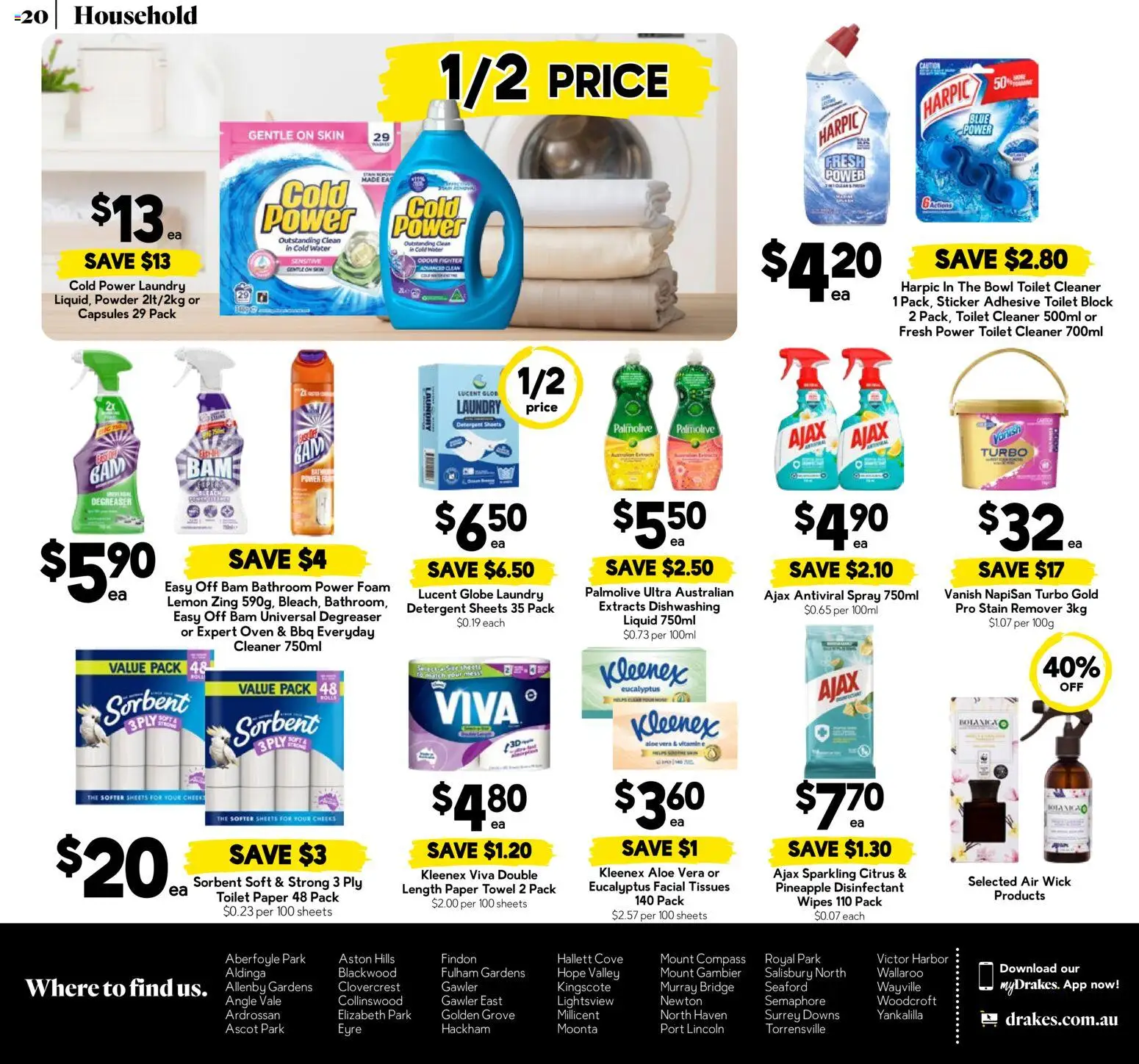 Drakes catalogue - valid from 16/09/2026 | Page: 20 | Products: Toilet, Household, Aloe vera, Capsules