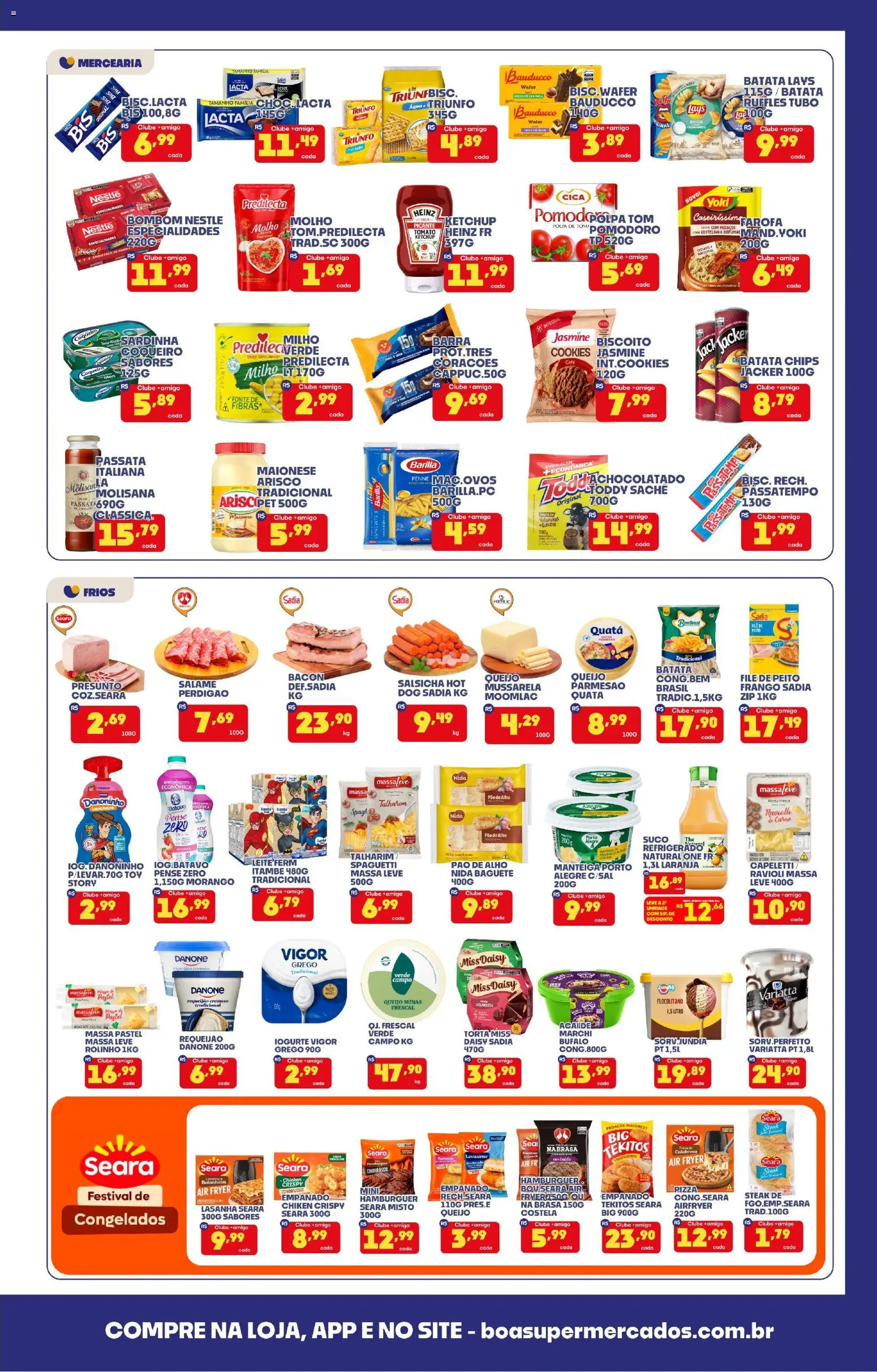 Boa Supermercados Folheto - válido de 14/08/2026 | Página: 3 | Produtos: Queijo, Pão, Parmesão, Hambúrguer
