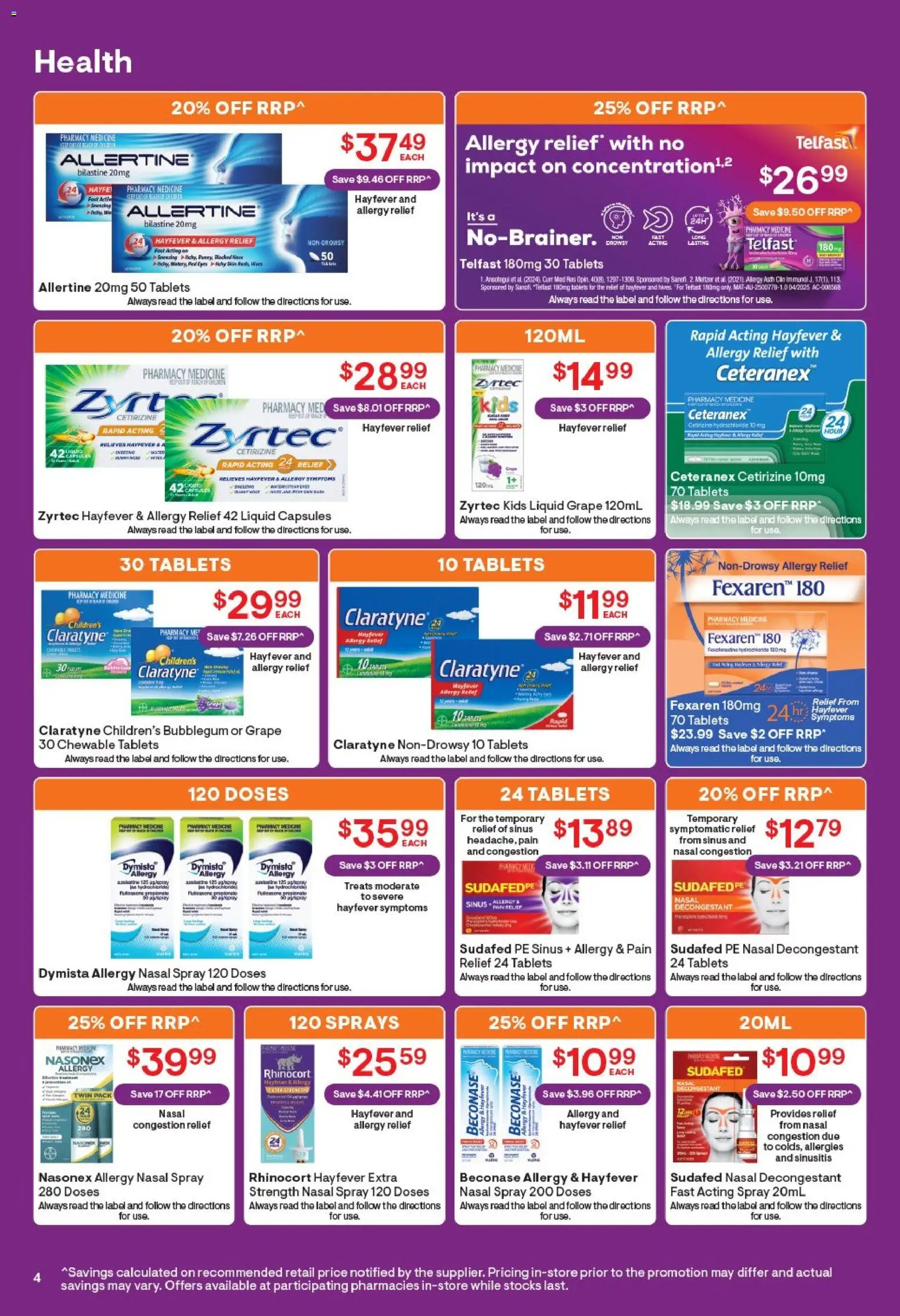 Discount Drug Stores catalogue - valid from 14/09/2026 | Page: 5 | Products: Capsules, Water, Nasal spray, Tablets
