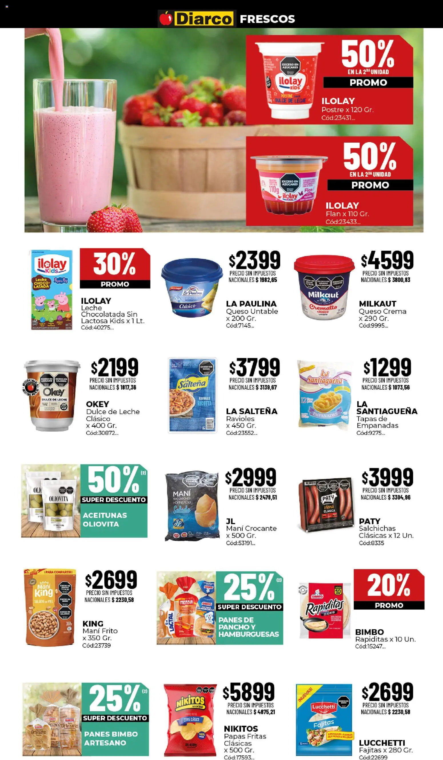 Diarco ofertas │ válido desde el 17/08/2026 | Página: 11 | Productos: Dulce de leche, Mani, Papas, Queso