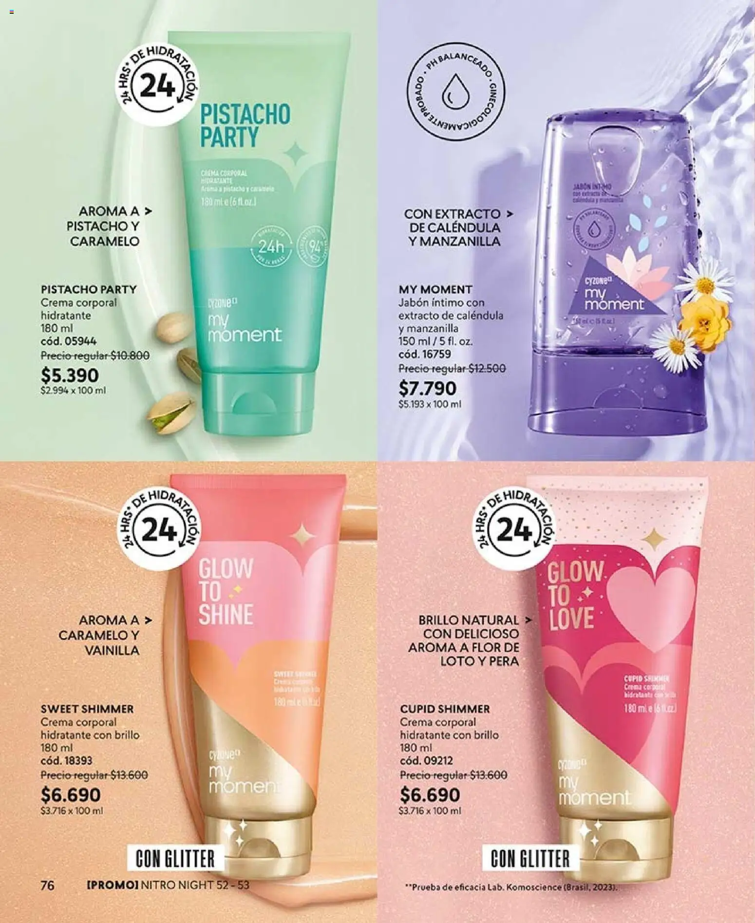 Catálogo CyZone Campaña 15 │ válido desde el 06.09.2026 | Página: 88 | Productos: Brillo, Loto, Vainilla, Pera