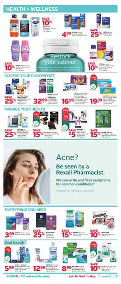 Preview of Rexall weekly flyer / circulaire from shop Rexall valid from Jul 10, 2026 | Page: 12 | Products: Toothpaste, Mouthwash, Cabinet
