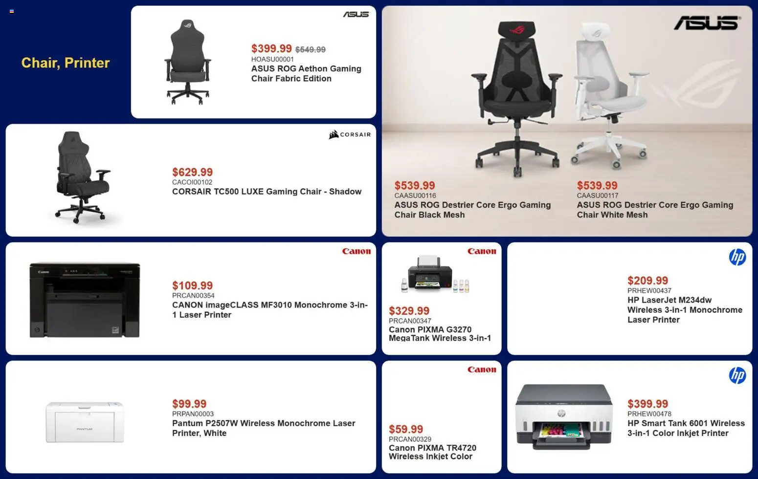 Canada Computers flyer valid from Aug 14, 2026 | Page: 14 | Products: Printer, Chair