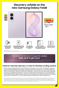 Preview of JB Hi-Fi Samsung Galaxy Z Fold8 - valid from 23/07/2026 | Page: 5 | Products: Battery, Charger, Watch, Screen