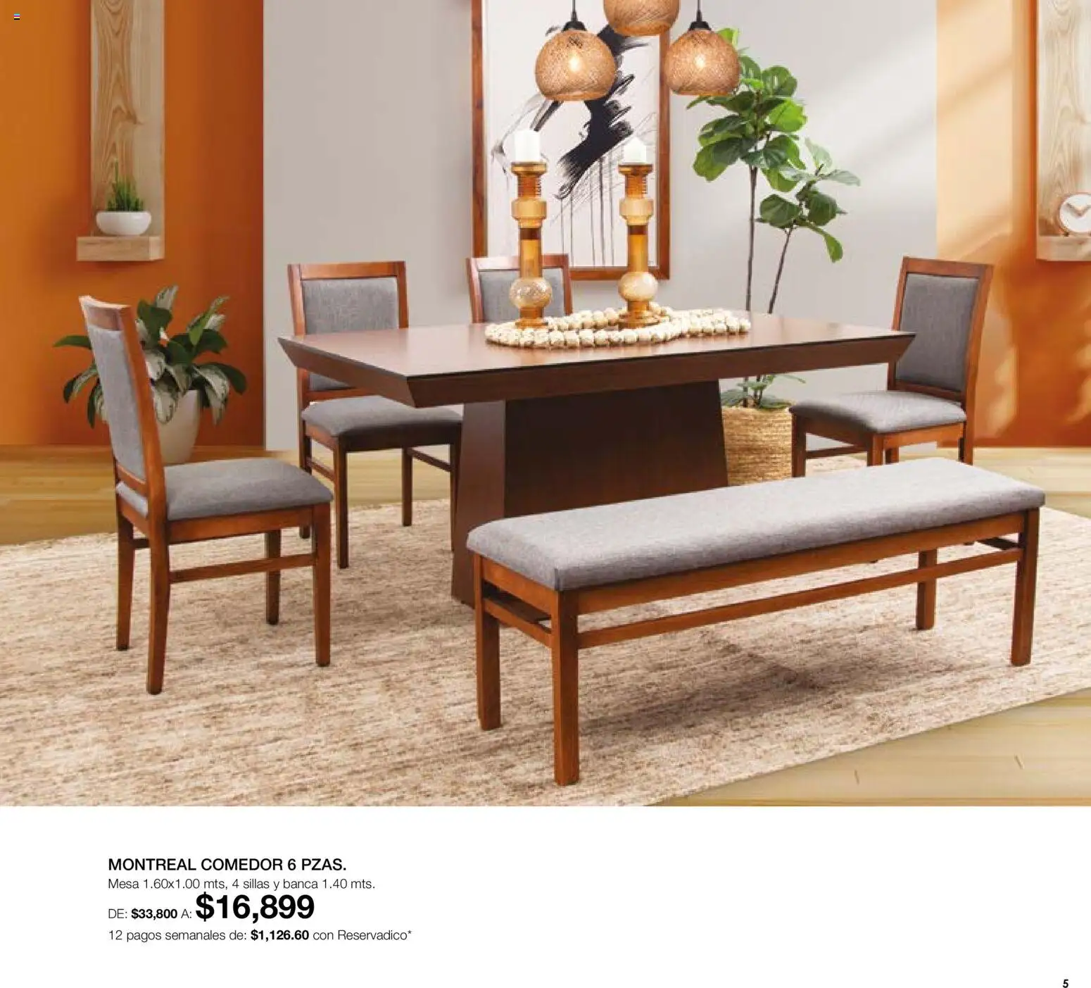 Nuevas ofertas de Muebles Dico válidas en toda la República Mexicana desde el 07.05.2026. ¡Encuentra las mejores ofertas en Muebles Dico catálogo Medio año, medio precio! | Página: 5