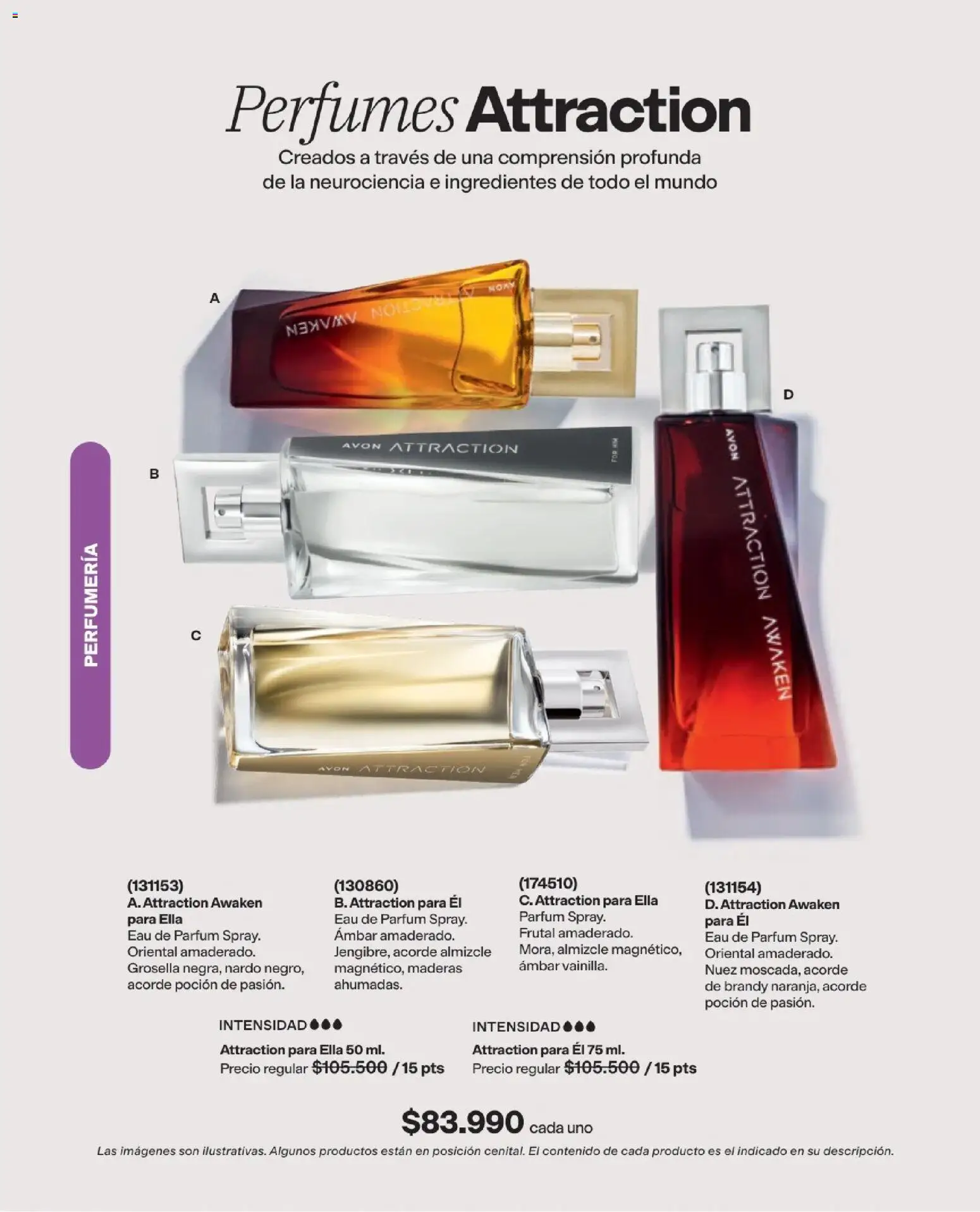 Avon revista - valida desde el 19/09/2026 | Página: 67 | Productos: Ingredientes, Perfumes, Brandy, Nuez