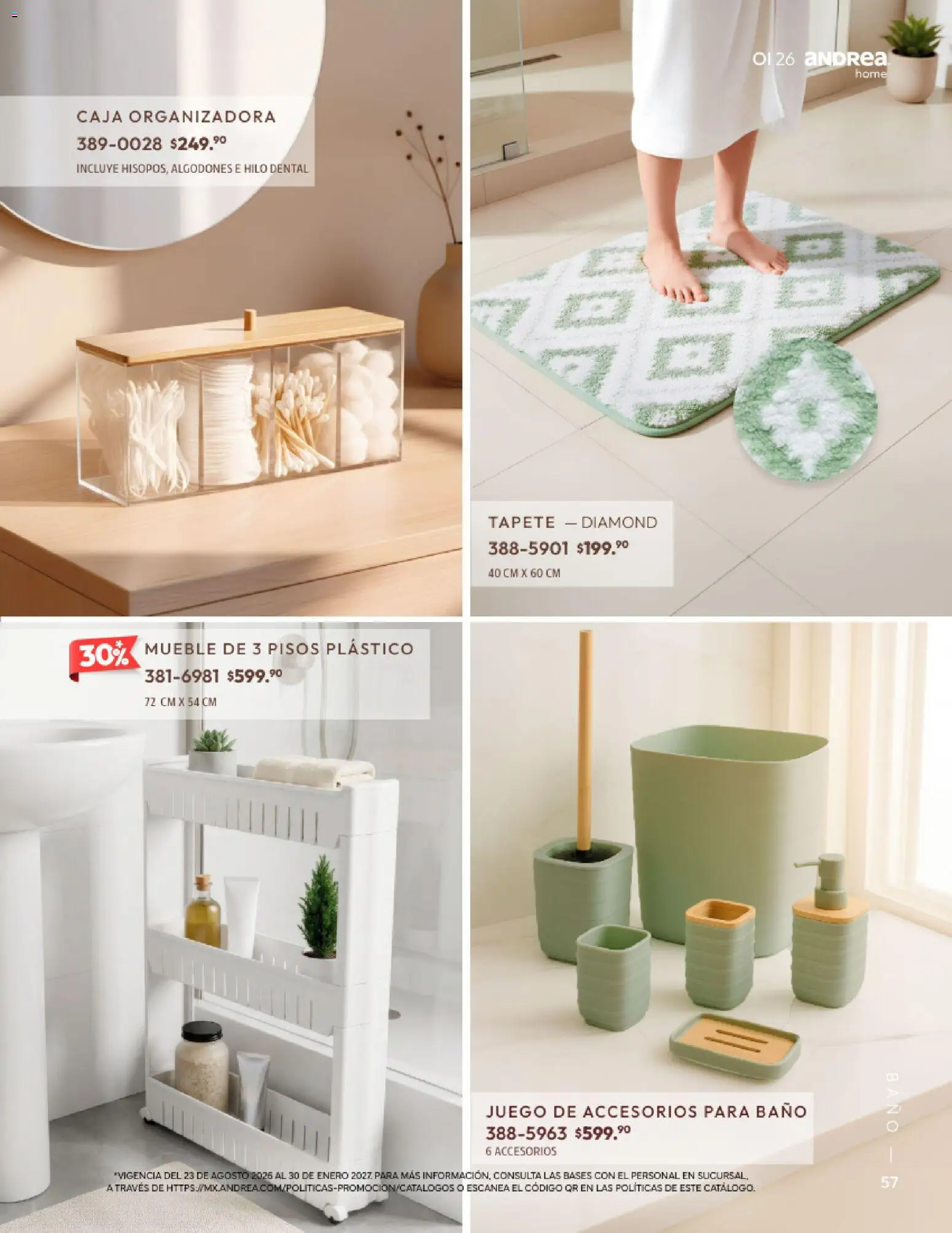 Nuevas ofertas de Andrea válidas en toda la República Mexicana desde el 01/09/2026. ¡Encuentra las mejores ofertas en Andrea catálogo Home! | Página: 57