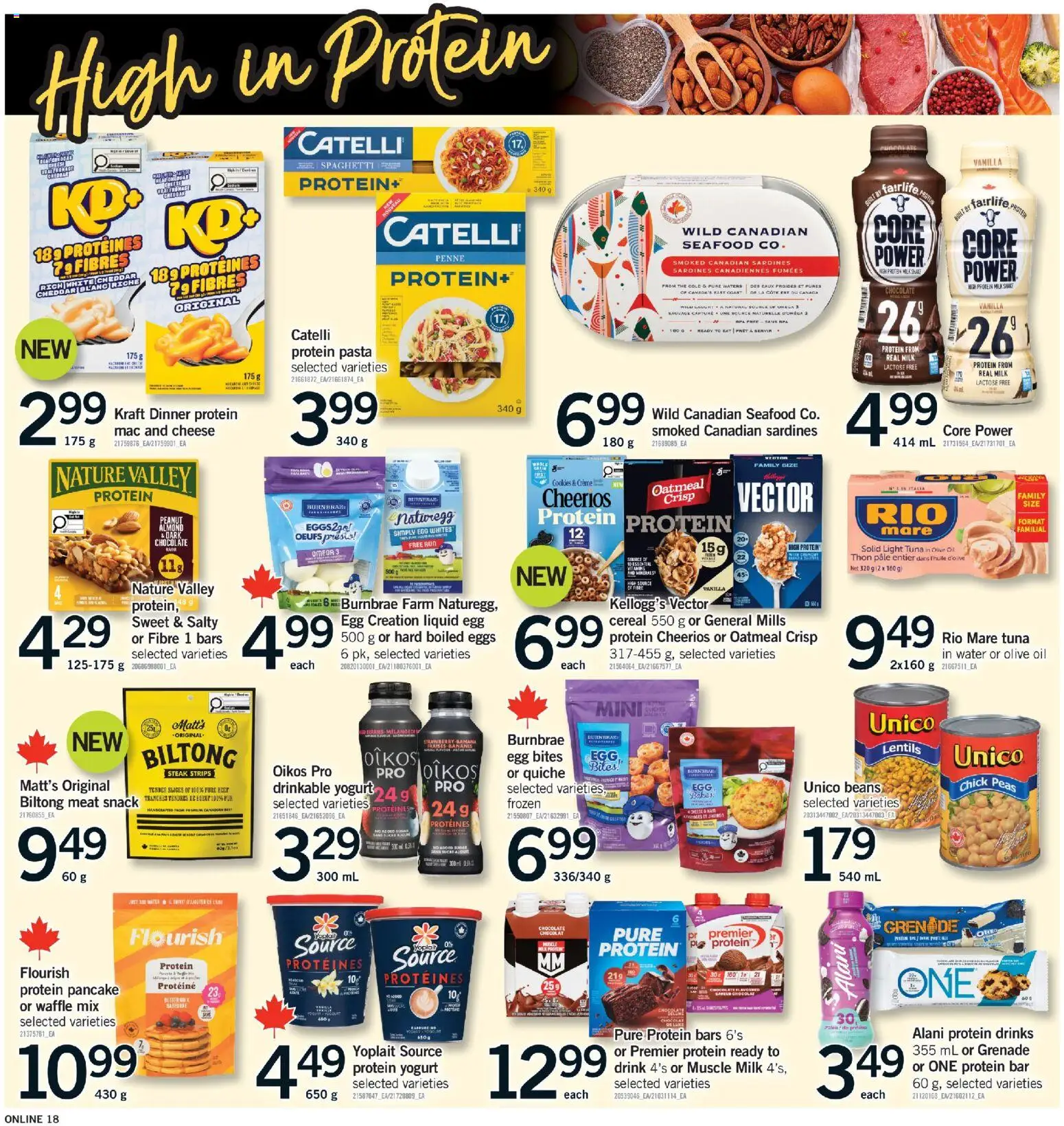 Fortinos flyer valid from Sep 3, 2026 | Page: 18 | Products: Lentils, Water, Tuna, Chocolate