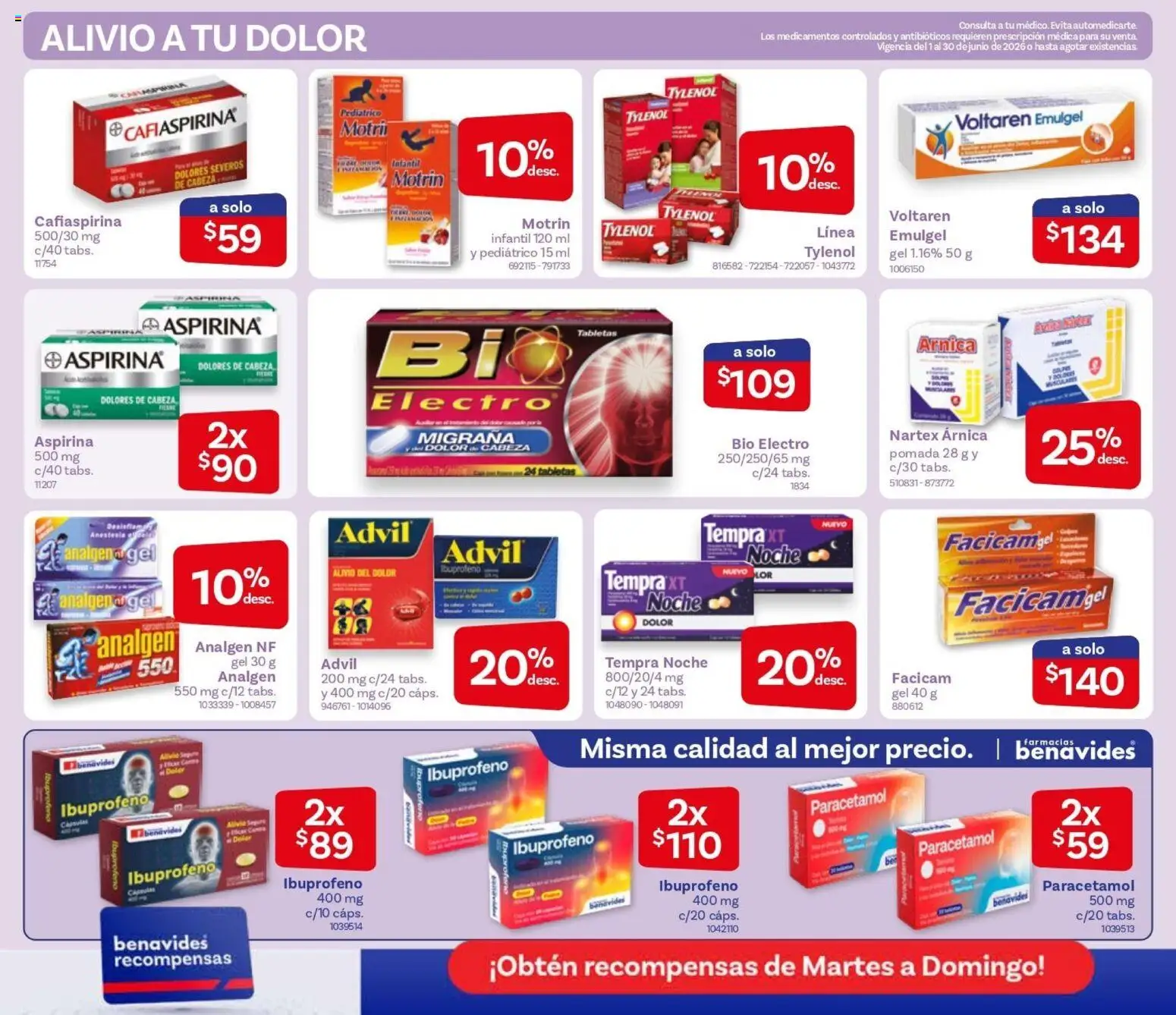 Nuevas ofertas de Farmacia Benavides válidas en toda la República Mexicana desde el 01.06.2026. ¡Encuentra las mejores ofertas en Farmacia Benavides catálogo! | Página: 4
