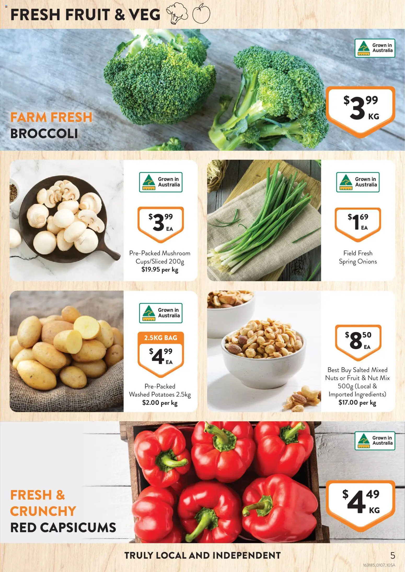 Foodworks catalogue - valid from 01/07/2026 | Page: 5 | Products: Nuts, Potatoes, Onions, Bag