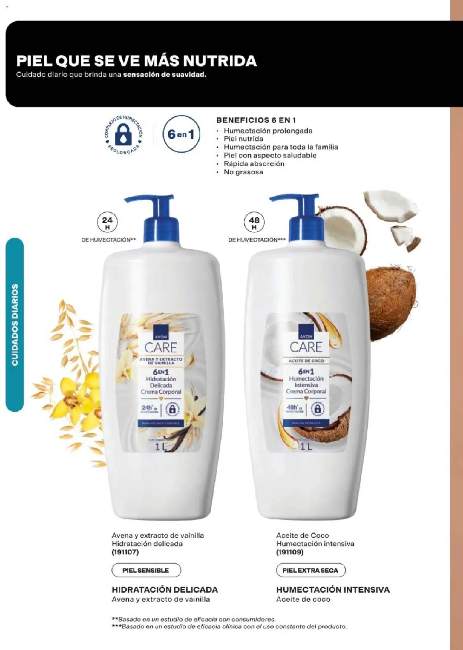 Nuevas ofertas de AVON válidas en toda la República Mexicana desde el 24.04.2026. ¡Encuentra las mejores ofertas en AVON campaña 7 2026! | Página: 156 | Productos: Avena, Crema, Aceite, Body