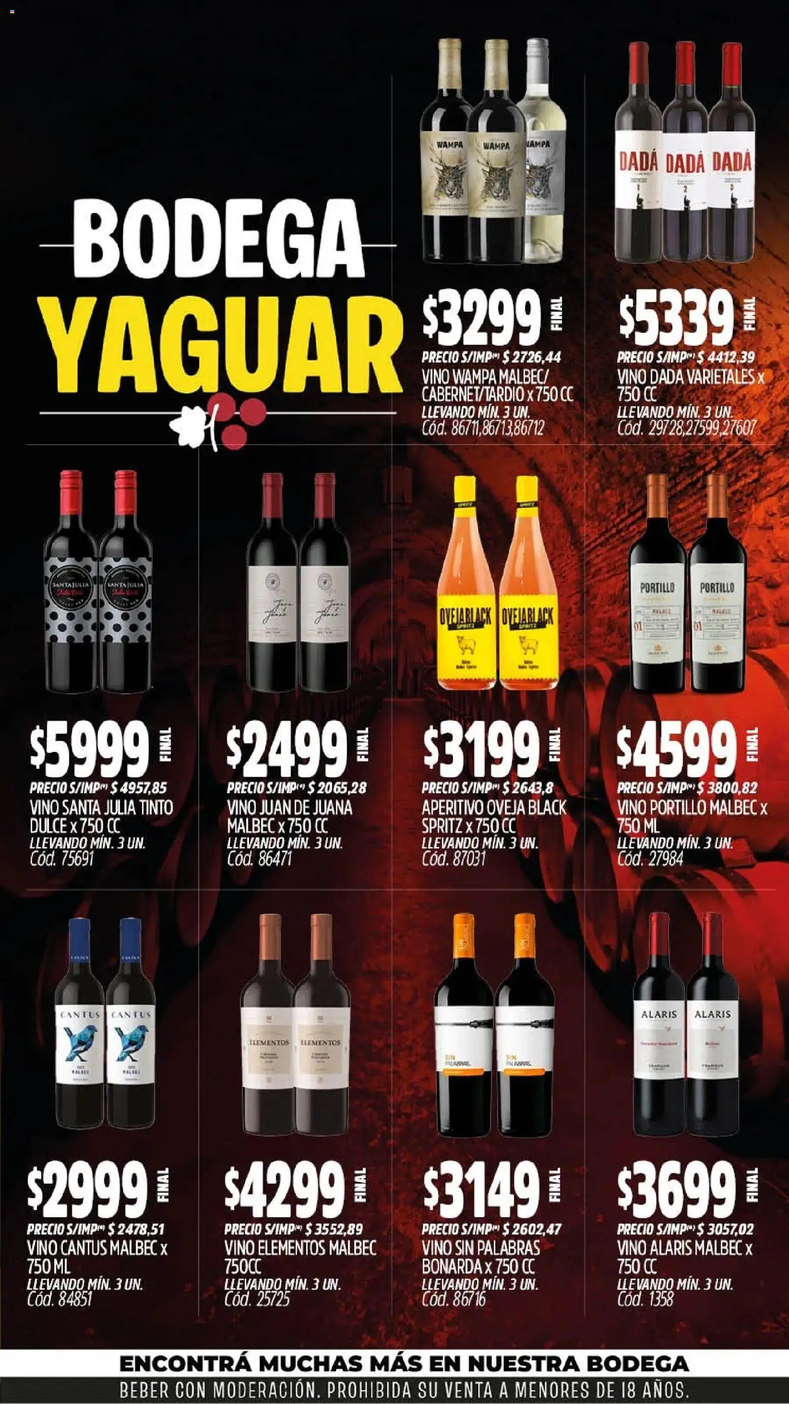 Yaguar - Oferta Semanal Misiones │ válido desde el 03/08/2026 | Página: 6 | Productos: Vino