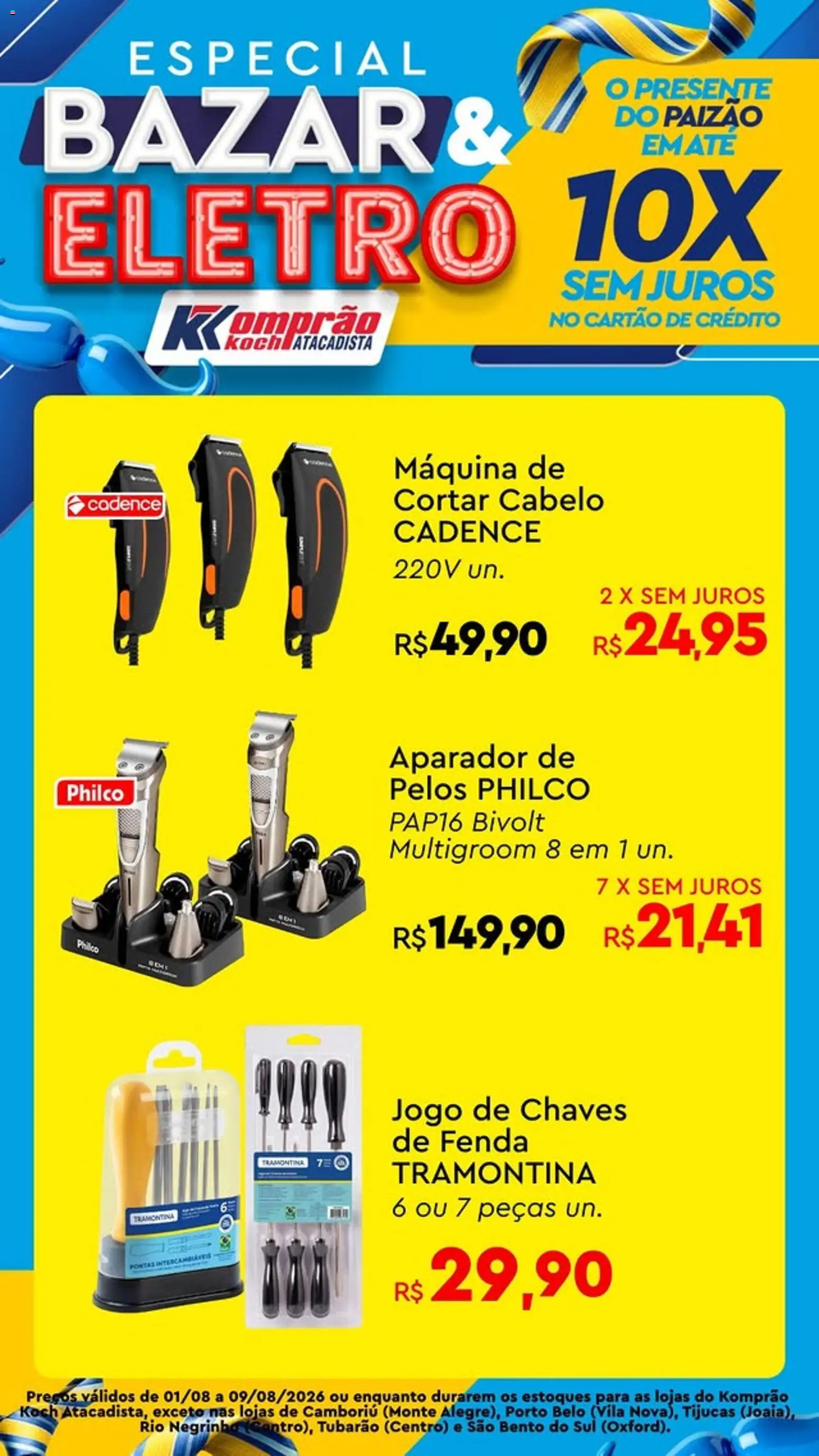 Komprao Atacadista Folheto - válido de 01/08/2026 | Página: 1 | Produtos: Aparador