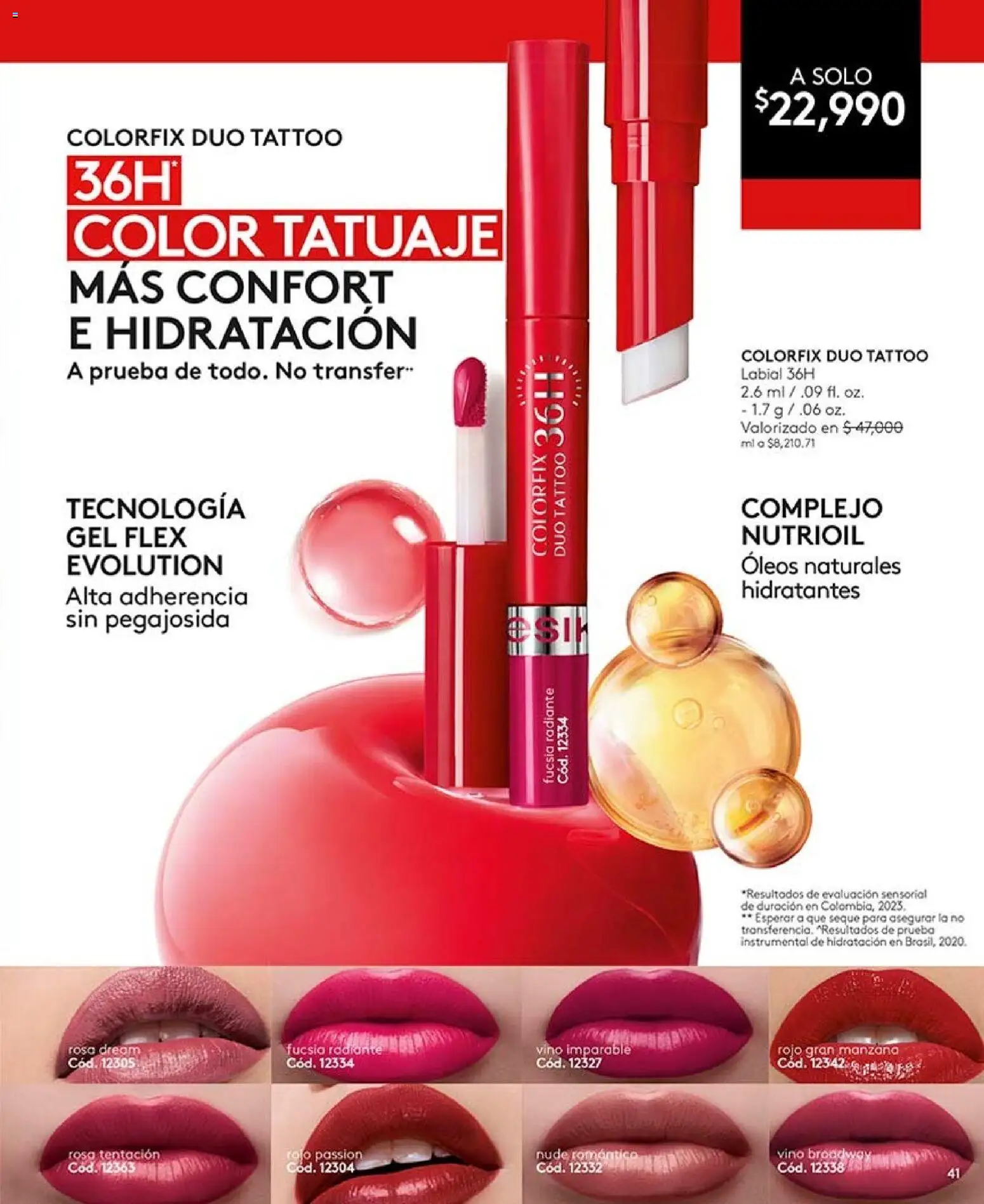 Ésika revista - valida desde el 28/08/2026 | Página: 41 | Productos: Manzana, Vino
