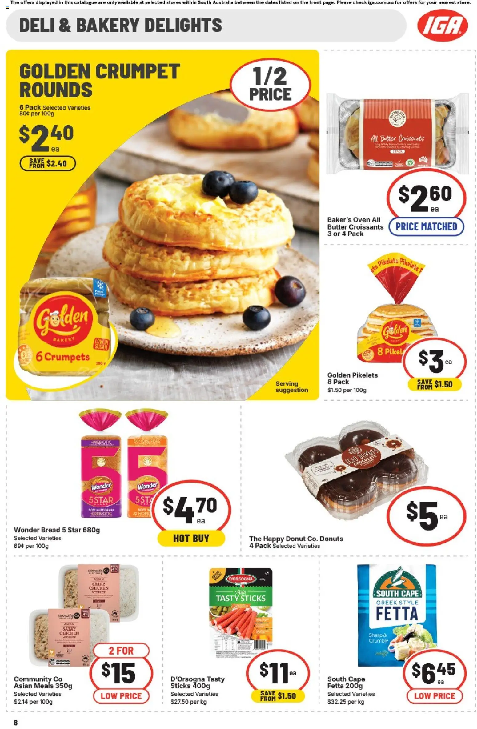 IGA catalogue - valid from 20.05.2026 | Page: 9 | Products: Crumpets, Butter, Oven, Bakery