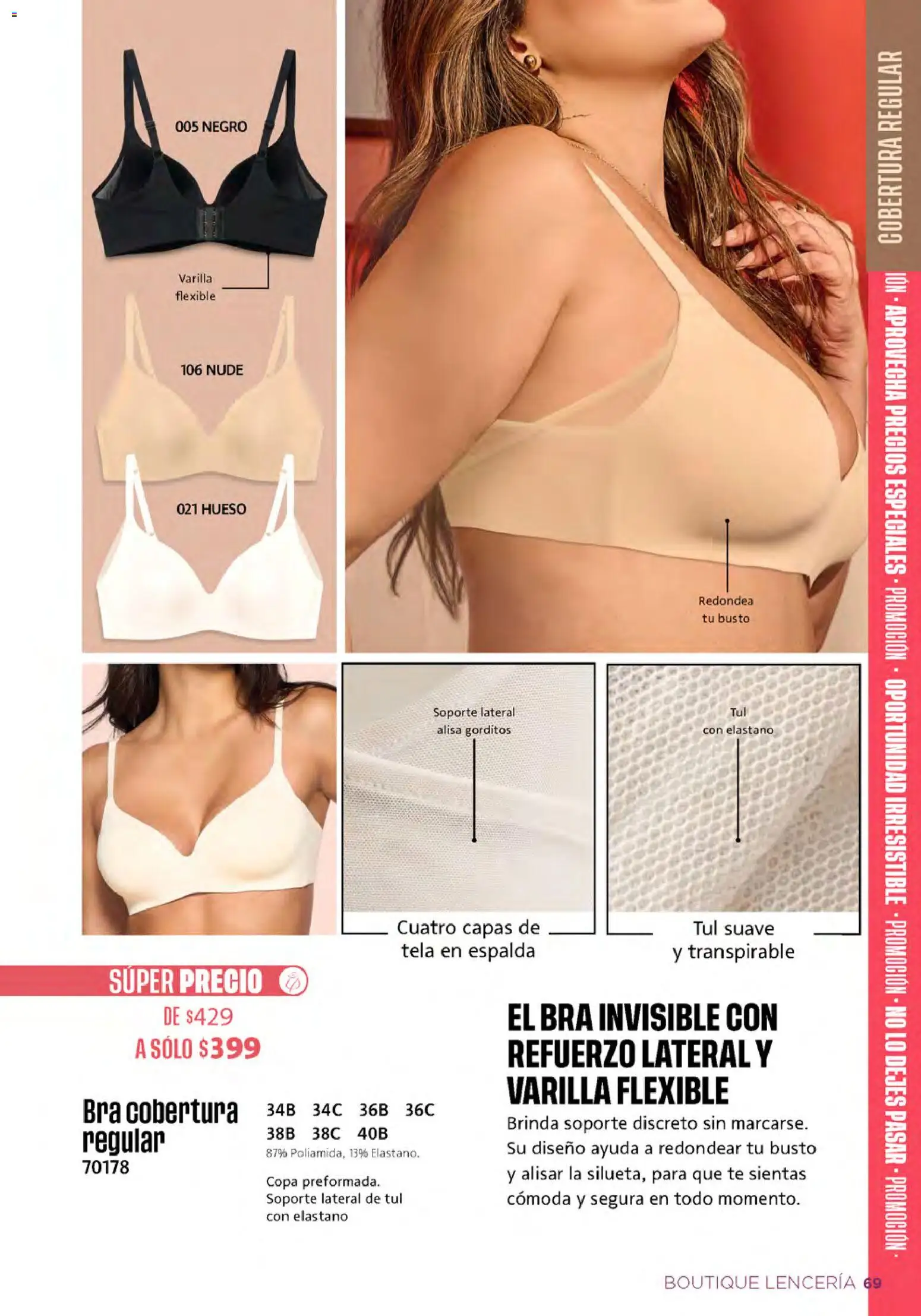 Nuevas ofertas de Ilusión válidas en toda la República Mexicana desde el 01/09/2026. ¡Encuentra las mejores ofertas en Ilusión catálogo Otoño! | Página: 71 | Productos: Cómoda, Flexible, Lenceria, Té