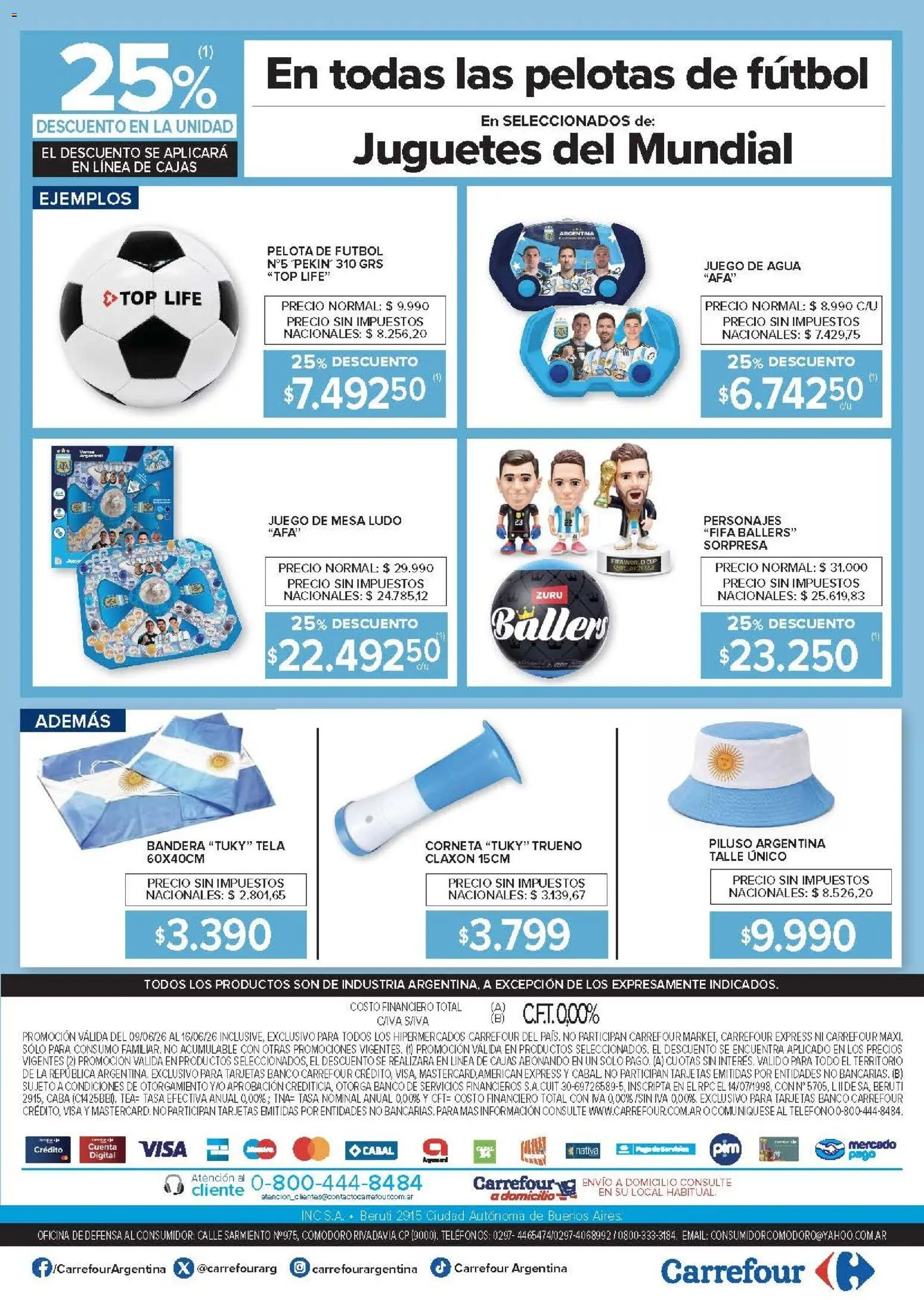 Carrefour ofertas │ válido desde el 09.06.2026 | Página: 8 | Productos: Teléfono, Top, Piluso, Agua