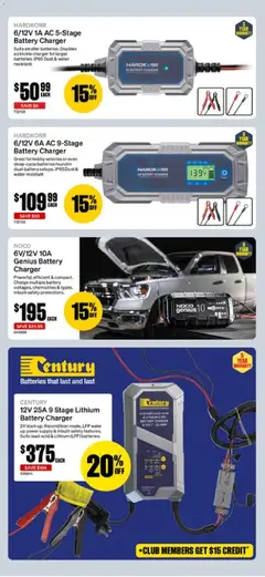 Preview of Supercheap Auto catalogue - valid from 10.06.2026 | Page: 19 | Products: Battery, Charger, Water, Batteries