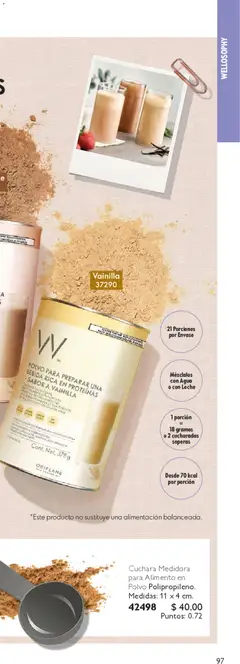 Vista previa de Oriflame campaña 6 2026, nuevo folleto de la tienda, válido en México a partir del 18.04.2026 | Página: 189 | Productos: Agua, Leche, Cuchara, Polvo