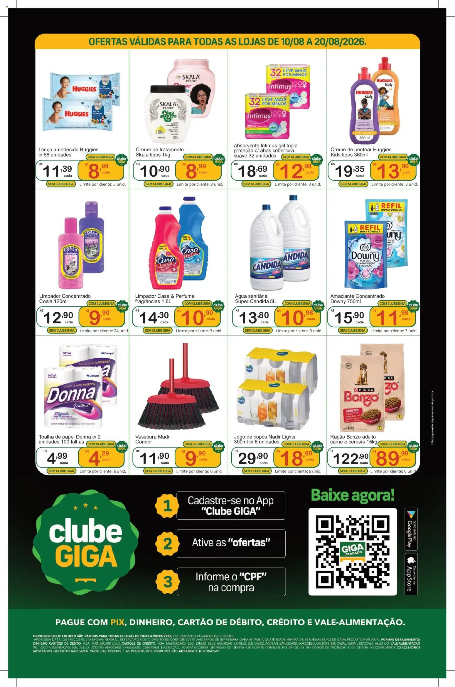 GIGA Atacado Folheto - válido de 10/08/2026 | Página: 4 | Produtos: Base, Cereais, Água, Ração