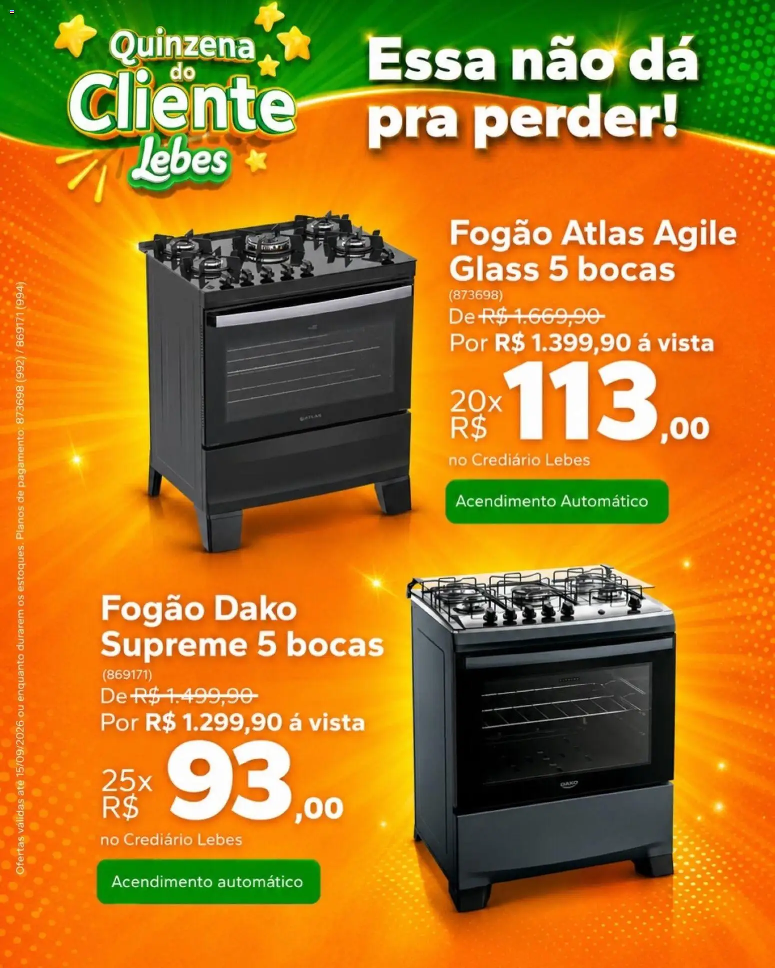 Lebes Folheto - válido de 02/09/2026 | Página: 3 | Produtos: Fogão