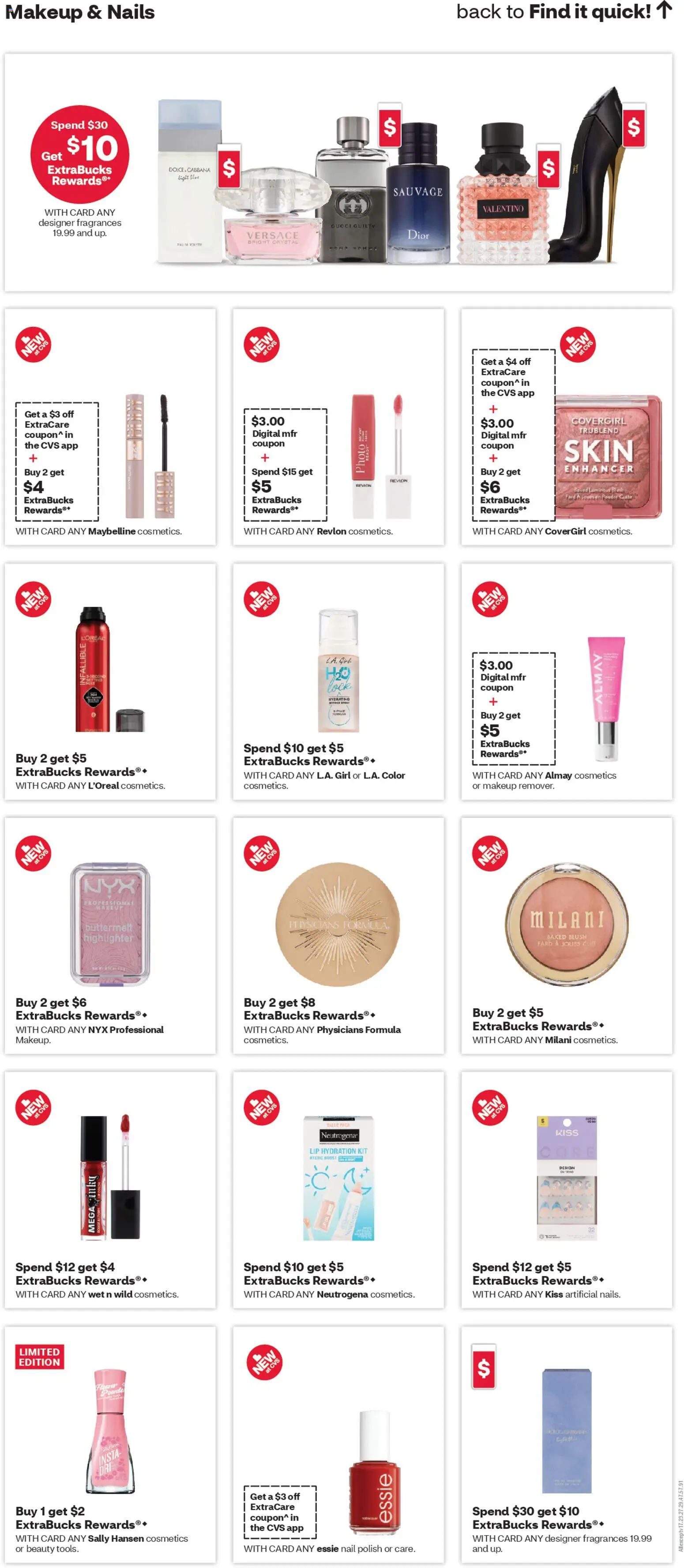 CVS Pharmacy Weekly Ad - TX - valid from 12.04.2026 | Page: 10 | Products: Nail, Blush, Highlighter, Nail polish