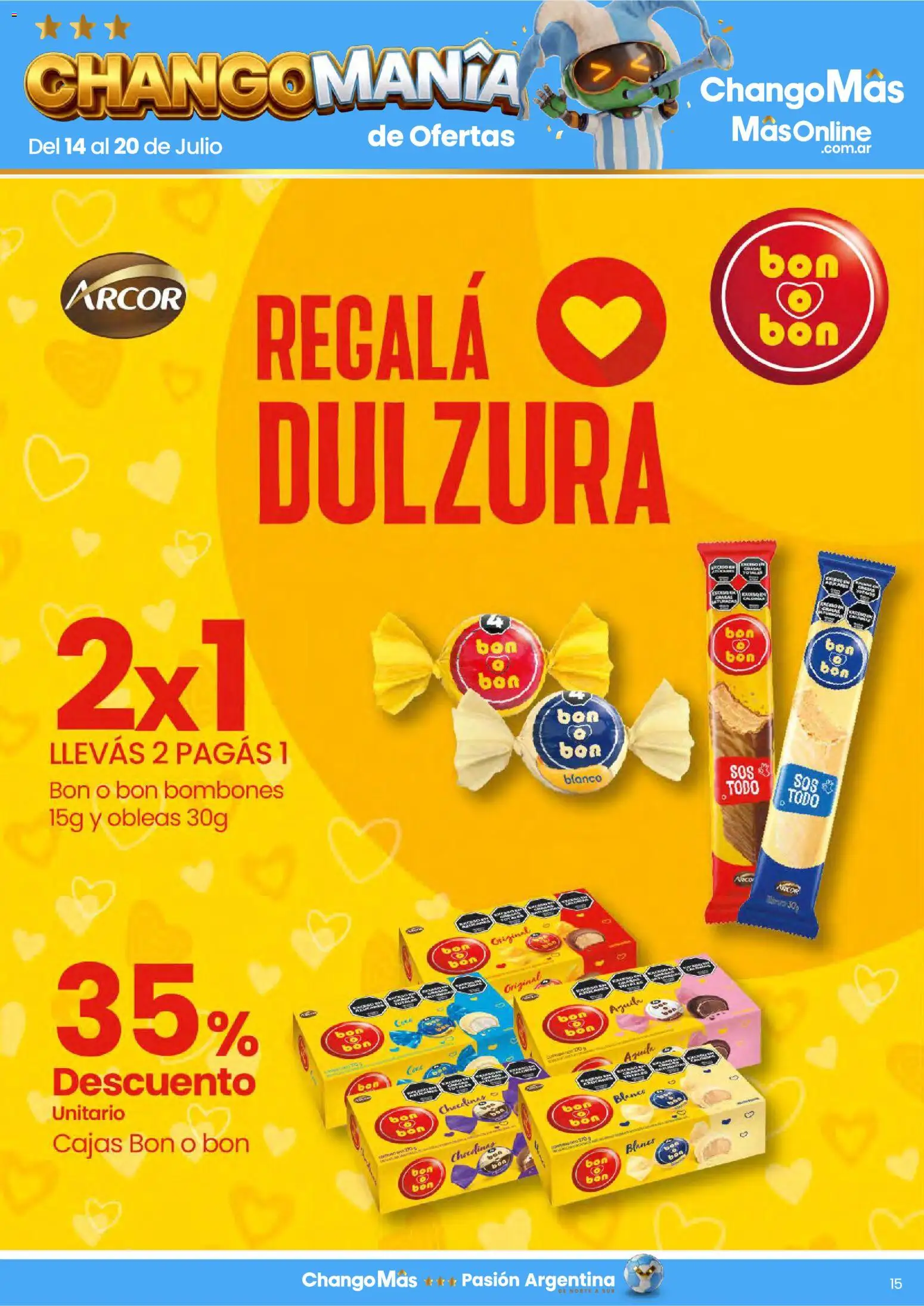 Changomas Especial dulzura │ válido desde el 14/07/2026 | Página: 3 | Productos: Bombones