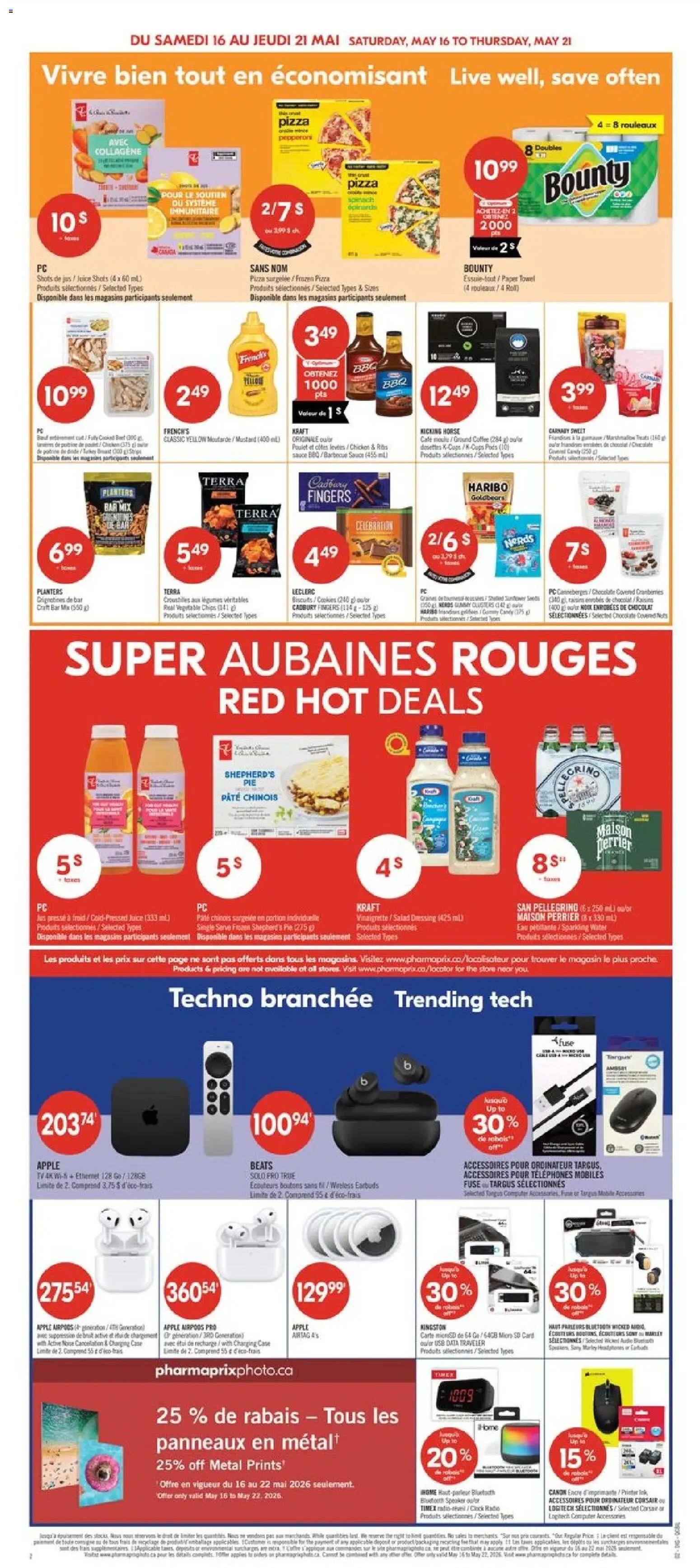Pharmaprix flyer valid from 15.05.2026 | Page: 10 | Products: Nuts, Tv, Turkey, Pizza