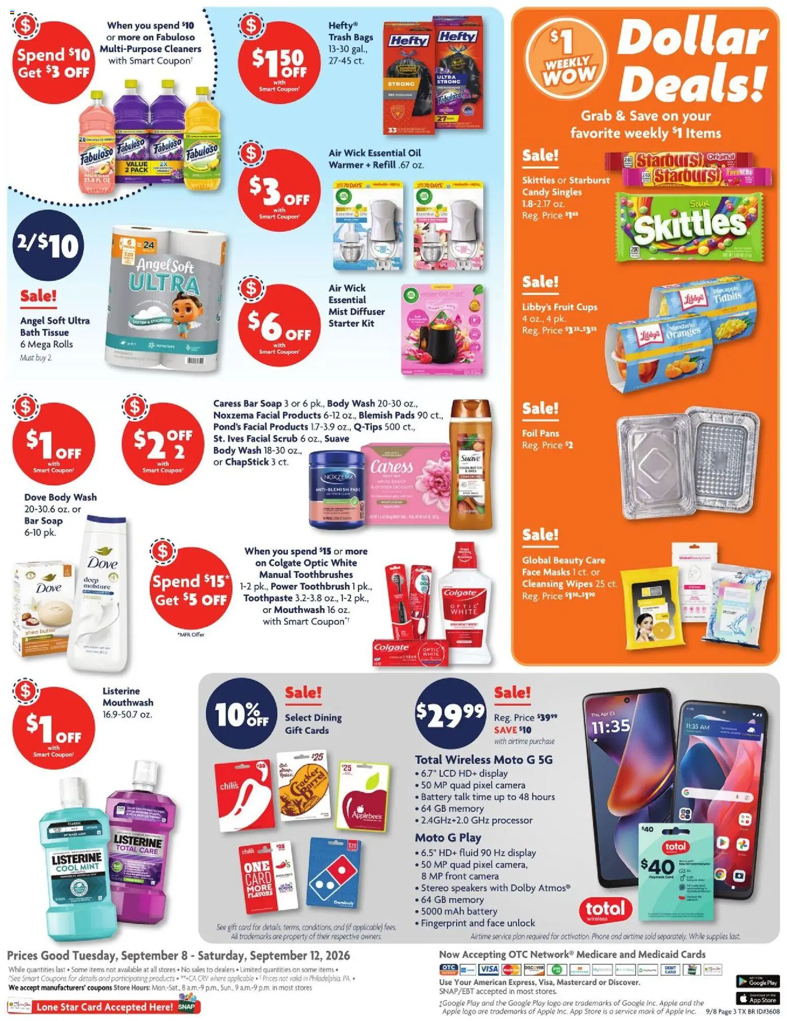 Family Dollar Weekly Ad - valid from 09/08/2026 | Page: 10 | Products: Foil, Candy, Butter, Pads