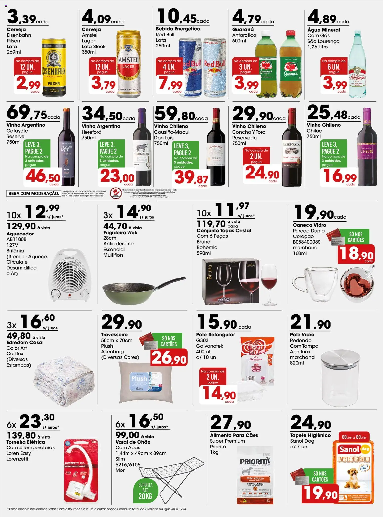 Zaffari Folheto - válido de 08.06.2026 | Página: 3 | Produtos: Guaraná, Edredom, Vinho, Frango