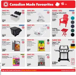 Preview of Home Hardware weekly flyer / circulaire from shop Home Hardware valid from 18.06.2026 | Page: 13 | Products: Fan, Table, Box, Battery