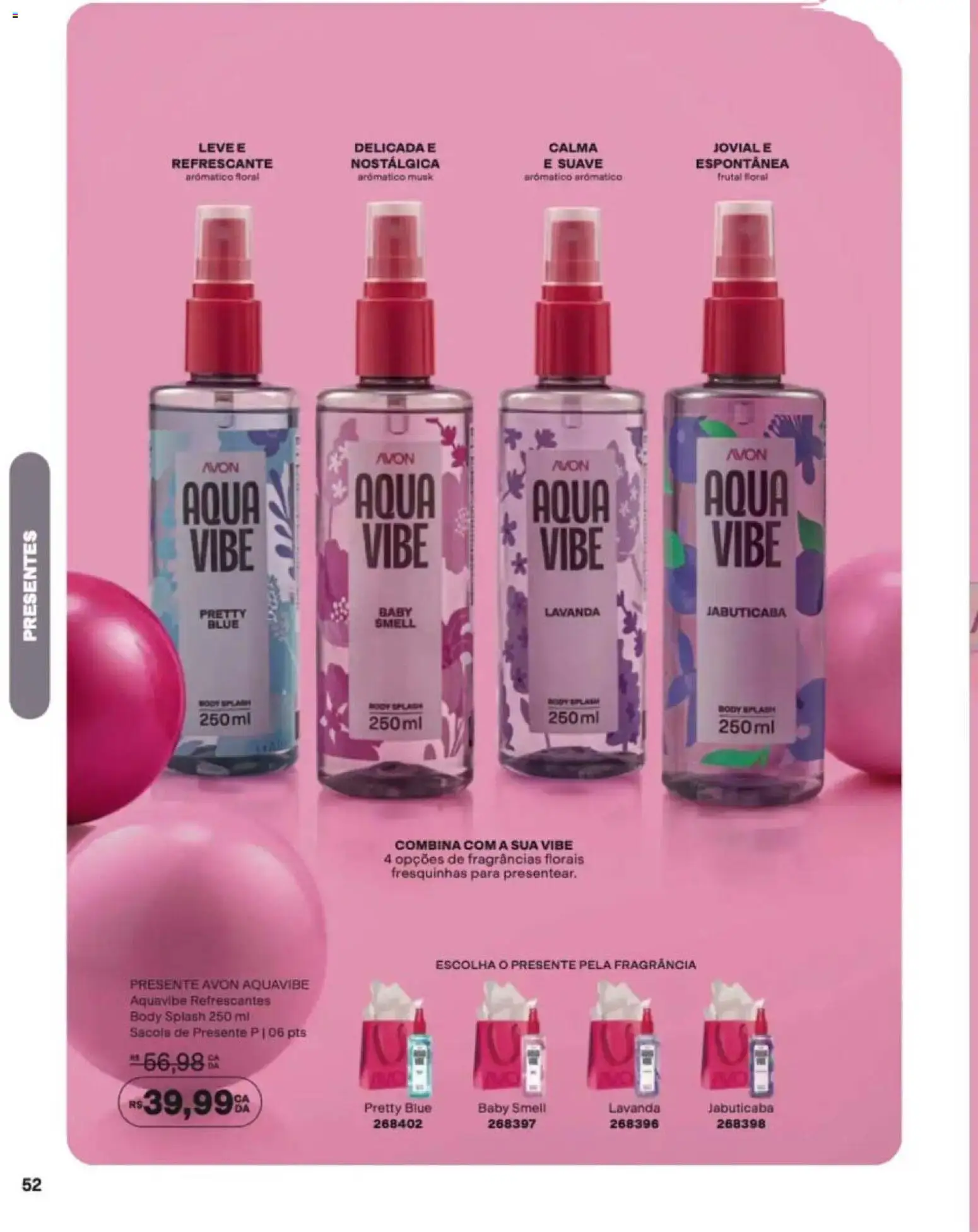 Avon Folheto - válido de 12/10/2026 | Página: 52 | Produtos: Fragrância, Sacola, Body