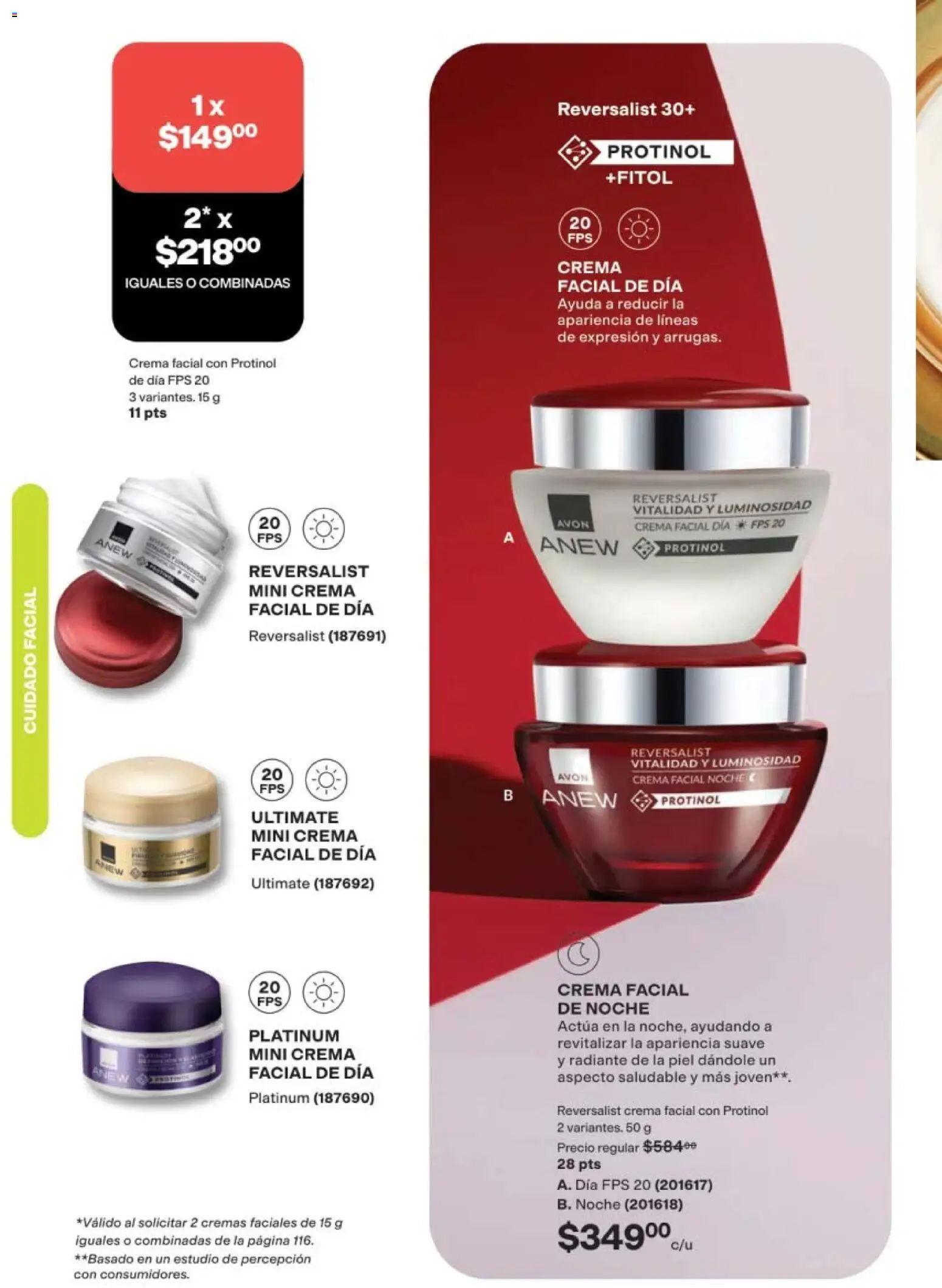 Nuevas ofertas de AVON válidas en toda la República Mexicana desde el 10/07/2026. ¡Encuentra las mejores ofertas en AVON campaña 11 2026! | Página: 116 | Productos: Crema, Crema facial, Radiante
