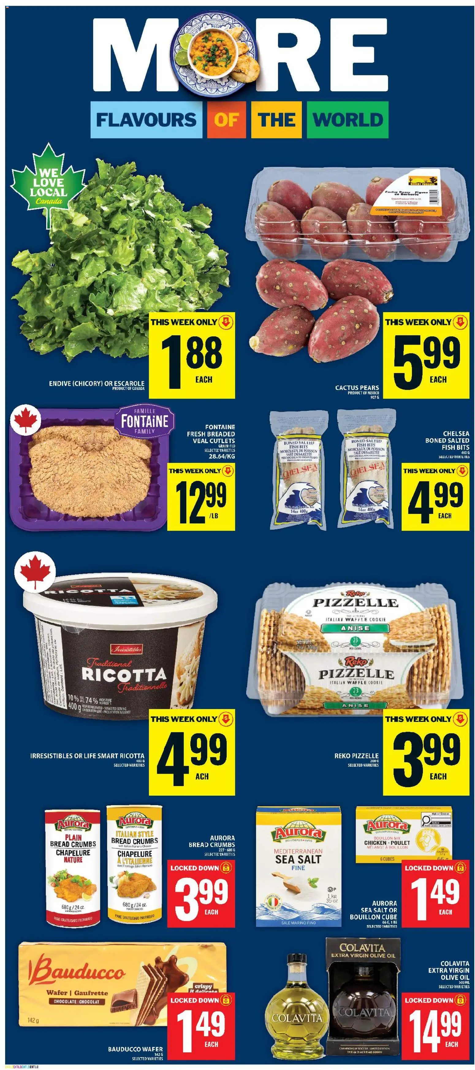 Food Basics flyer valid from Jul 9, 2026 | Page: 16 | Products: Fish, Cheese, Bread, Chicken