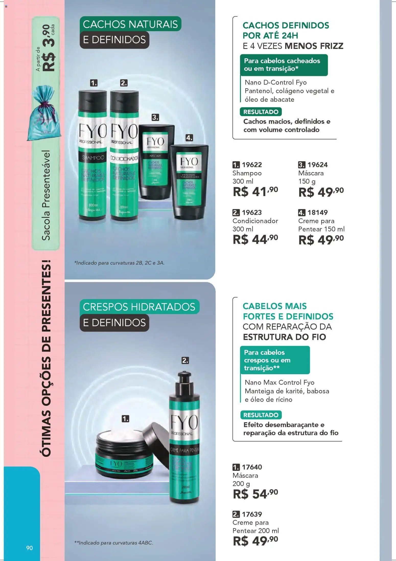 Jequiti Folheto - válido de 28.03.2026 | Página: 90 | Produtos: Shampoo, Manteiga, Creme, Creme para pentear