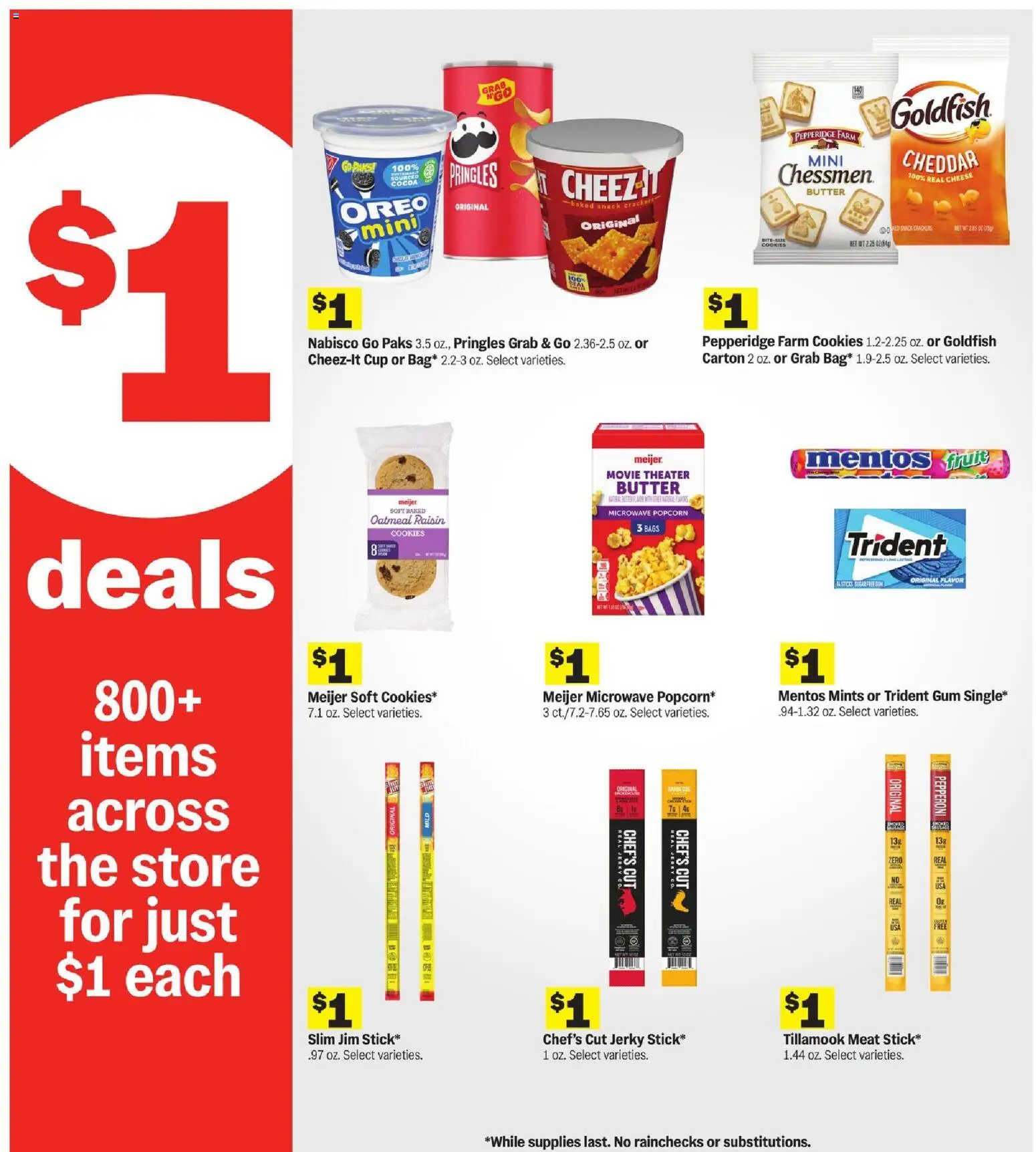 Meijer Weekly Ad - MI - valid from 09/23/2026 | Page: 8 | Products: Crackers, Popcorn, Meat, Butter