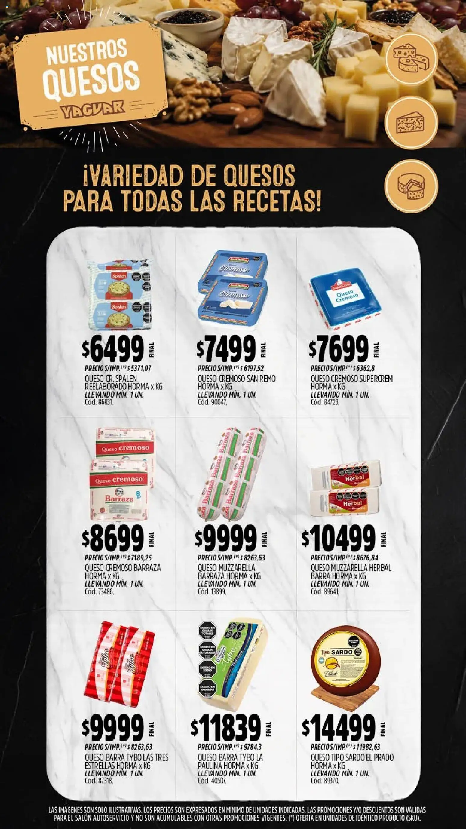 Yaguar - Oferta Semanal Mendoza │ válido desde el 21/09/2026 | Página: 7 | Productos: Muzzarella, Queso