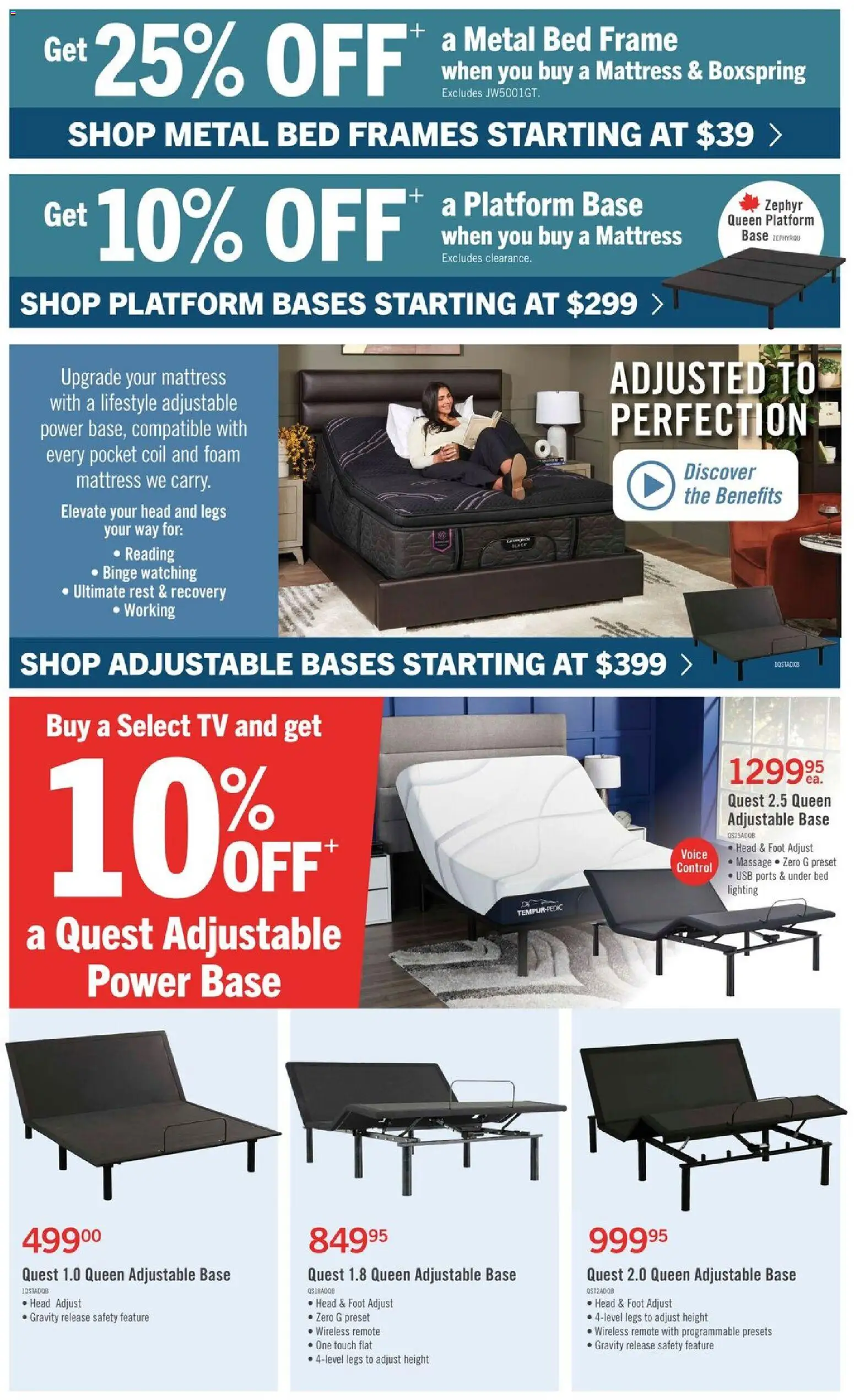 The Brick flyer valid from Aug 20, 2026 | Page: 8 | Products: Tv, Bed, Mattress, Lighting
