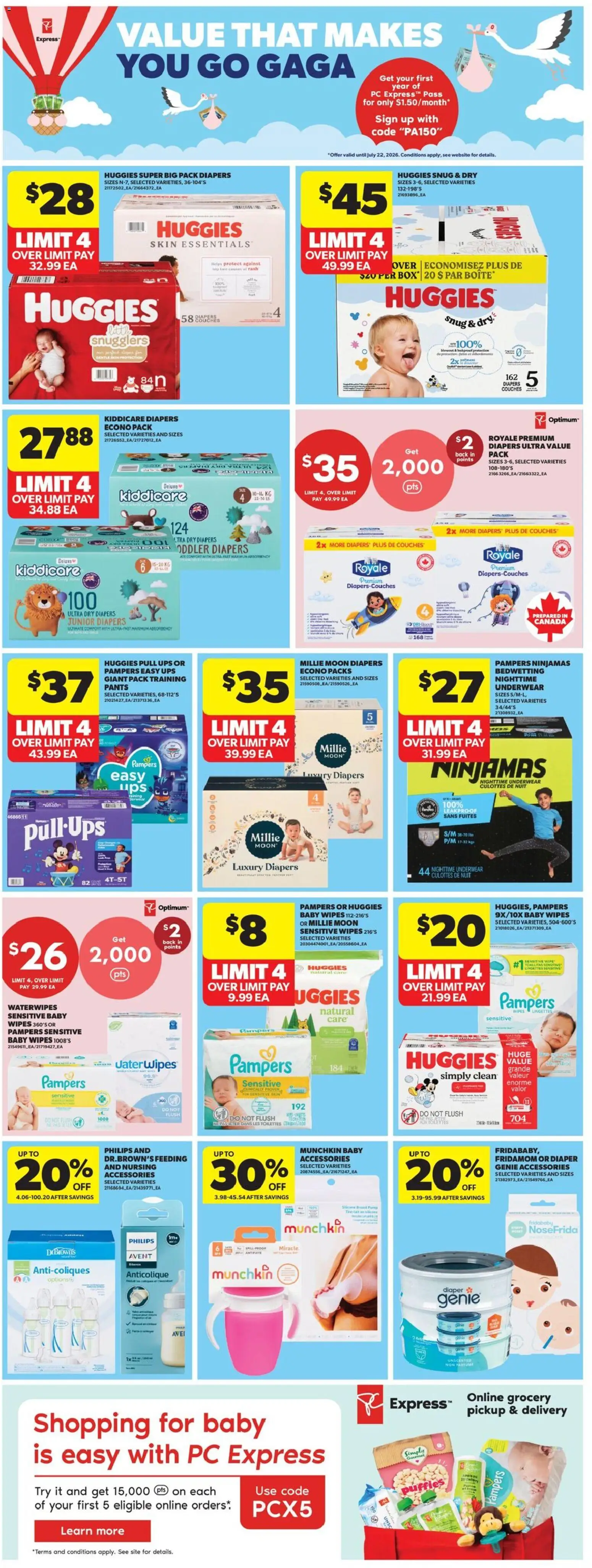 Real Canadian Superstore flyer valid from Jul 16, 2026 | Page: 27 | Products: PC, Diapers, Pants, Underwear
