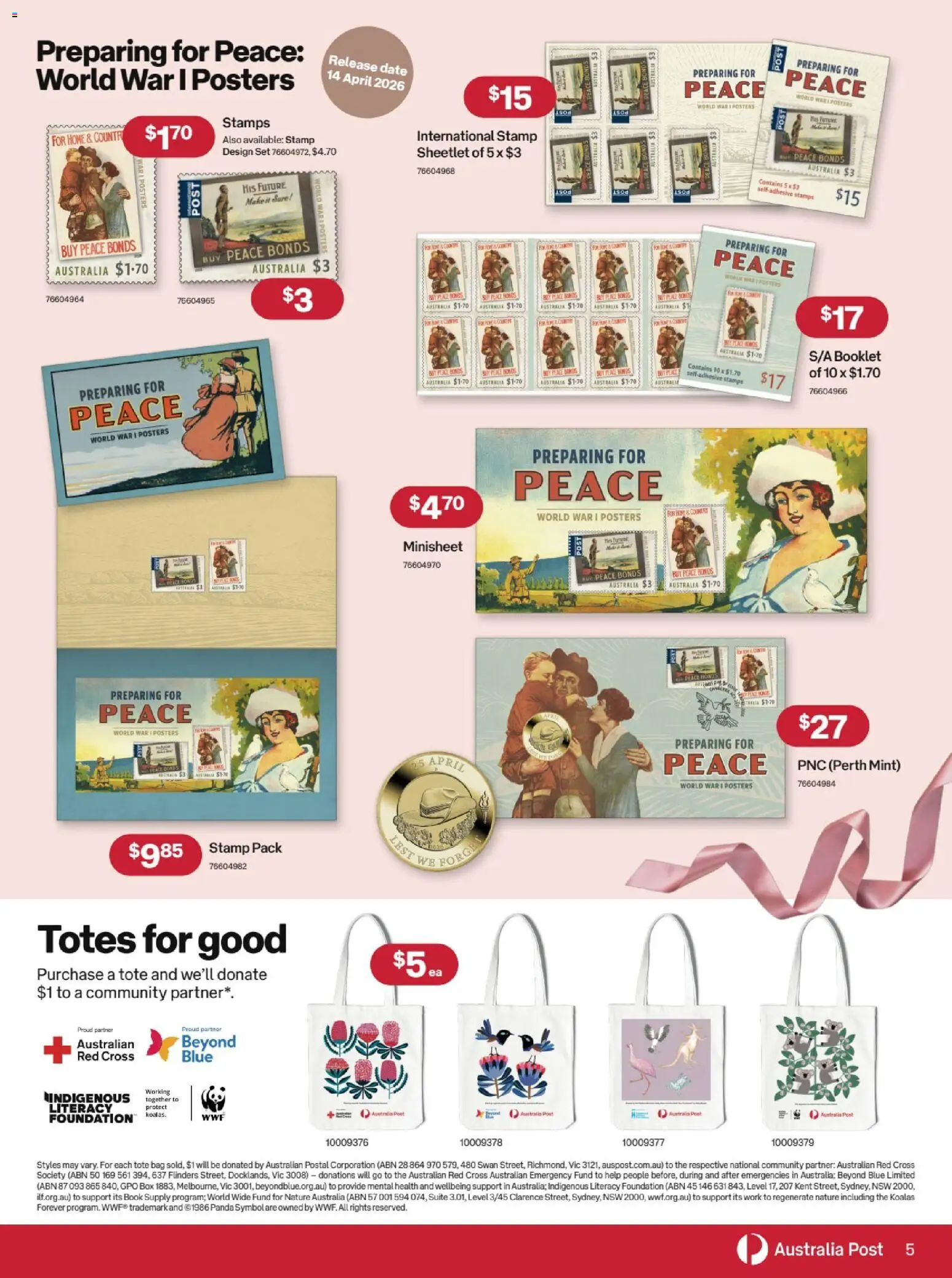 Australia Post catalogue - valid from 08.04.2026 | Page: 5 | Products: Box, Date, Foundation, Bag
