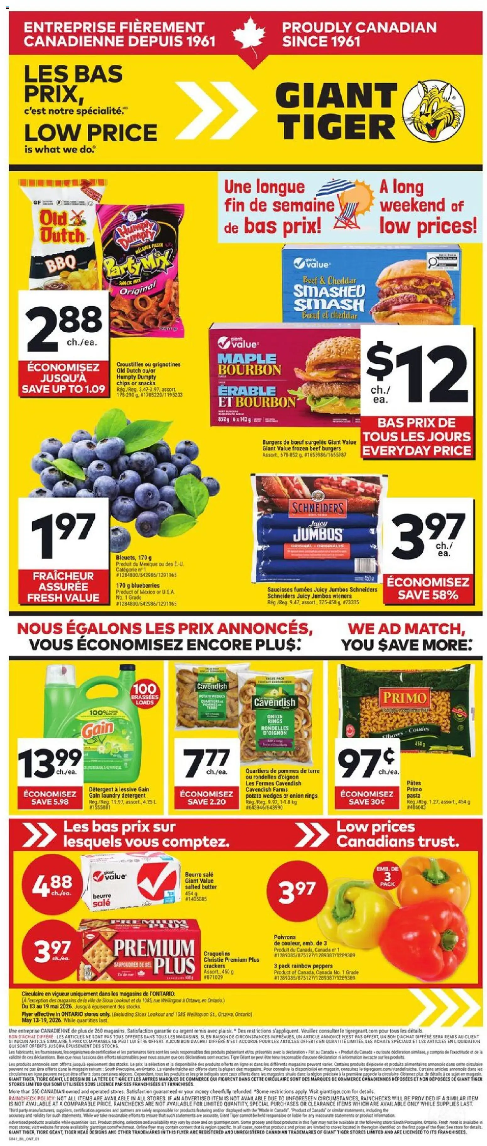 Giant Tiger flyer valid from 13.05.2026 | Page: 1