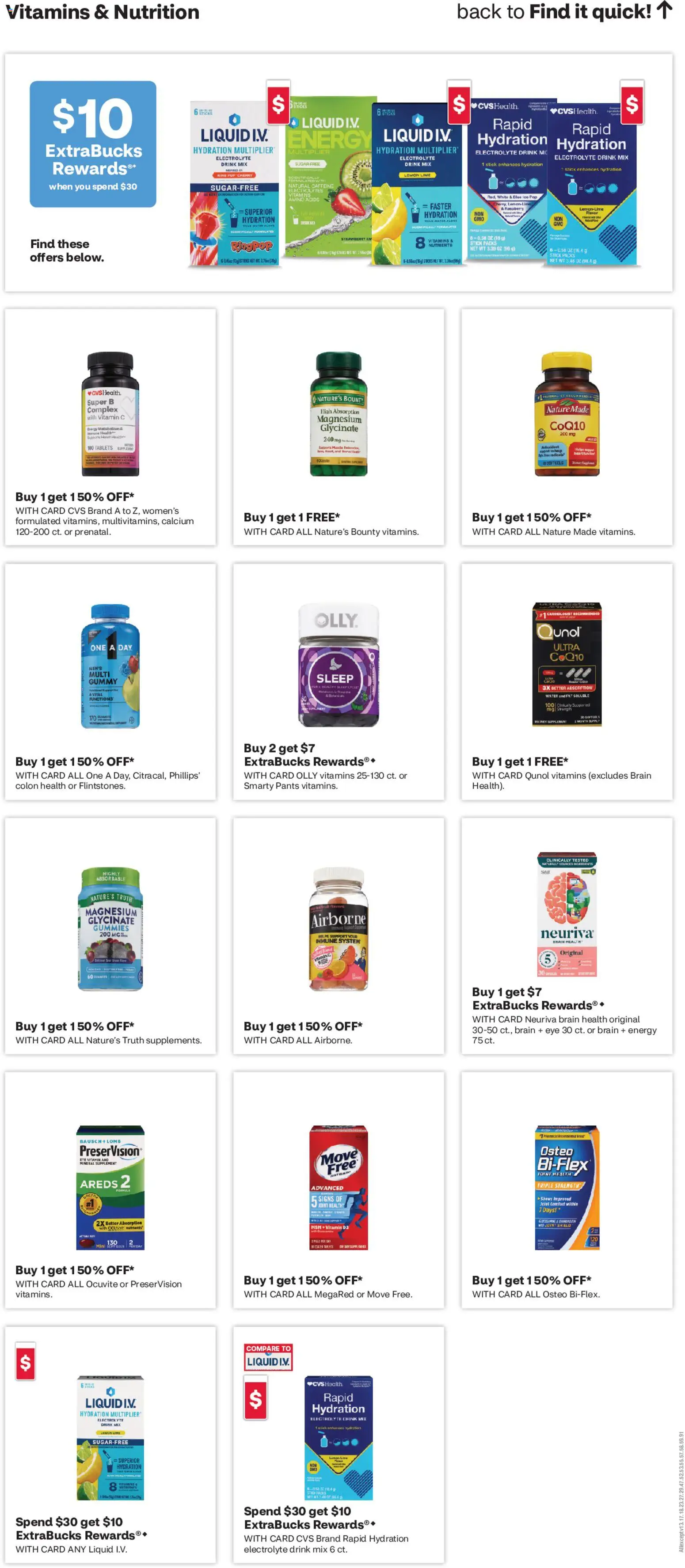 CVS Pharmacy Weekly Ad - MI - valid from 24.05.2026 | Page: 9 | Products: Magnesium, Water, Lemon, Raspberry