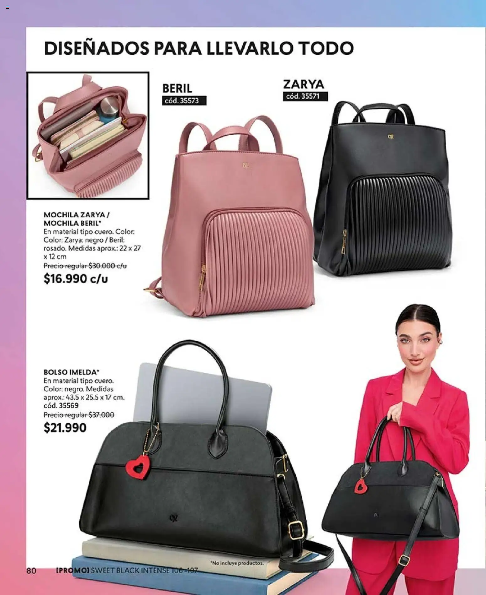 Catálogo CyZone Campaña 12 │ válido desde el 06.07.2026 | Página: 84 | Productos: Bolso, Mochila